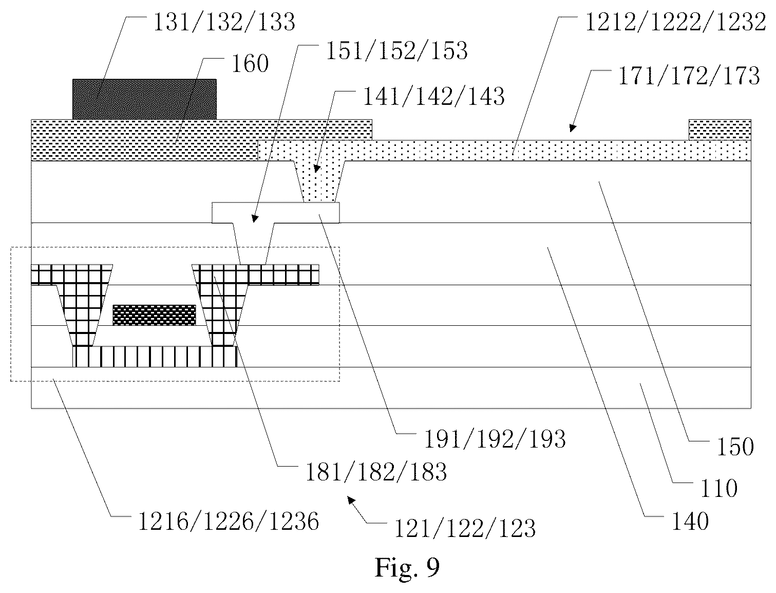 Patent US12310182 Figure 5 – Display substrate and display device with spacers