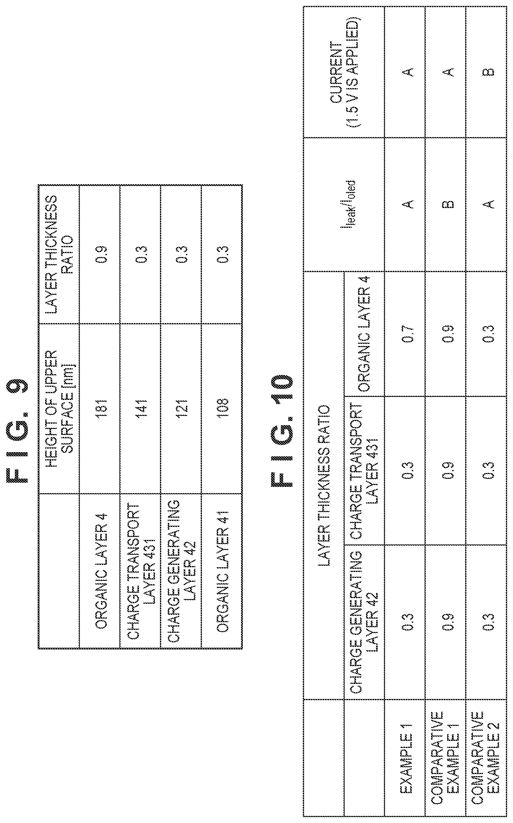 Patent US12310183 Figure 7 – Organic device having an insulating layer with an upper surface including a slope portion with an angle between 50° and 180° with respect to a surface parallel to a main surface