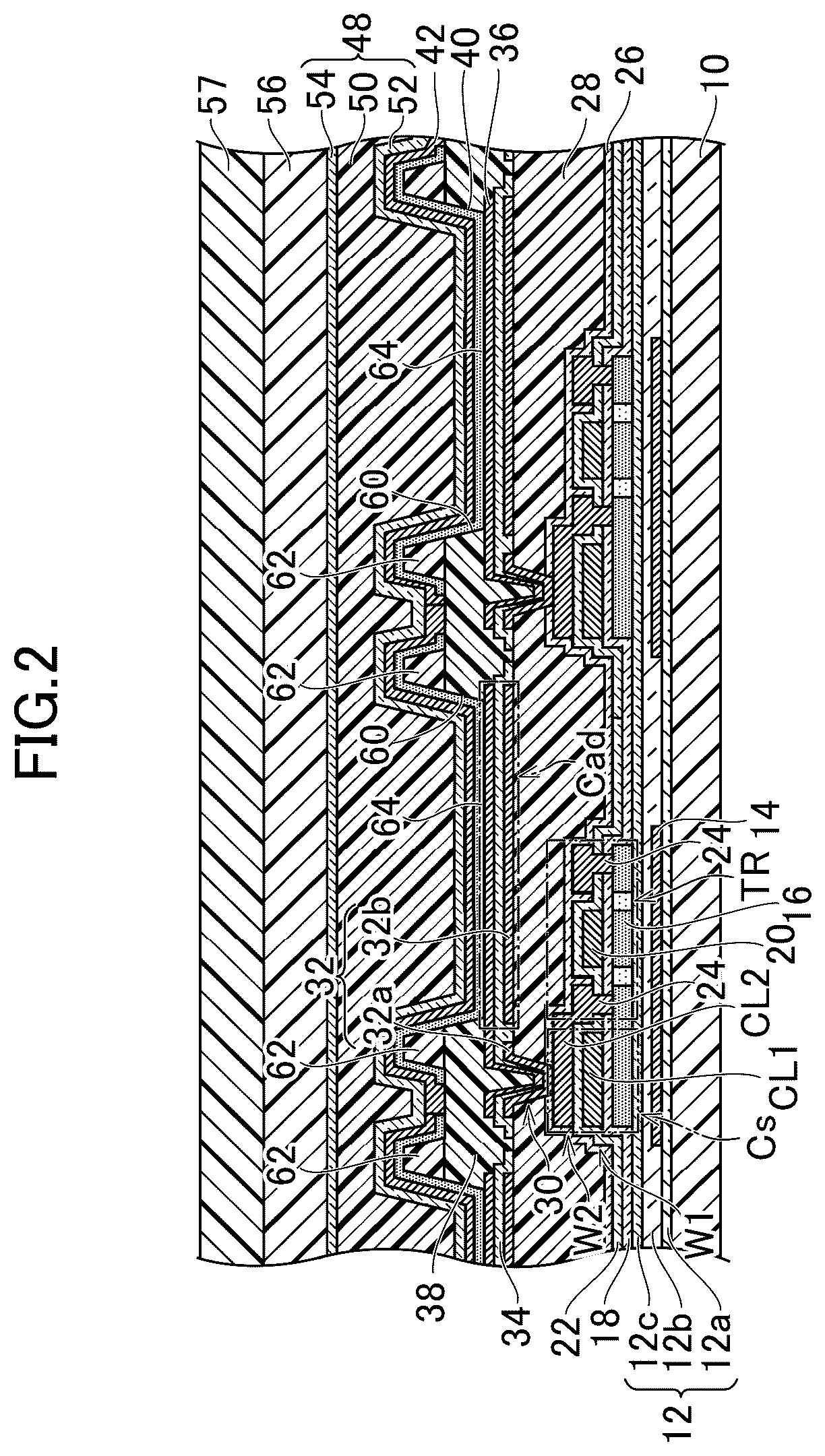 Patent US12310184 Figure 2 – Display device and manufacturing method therefor