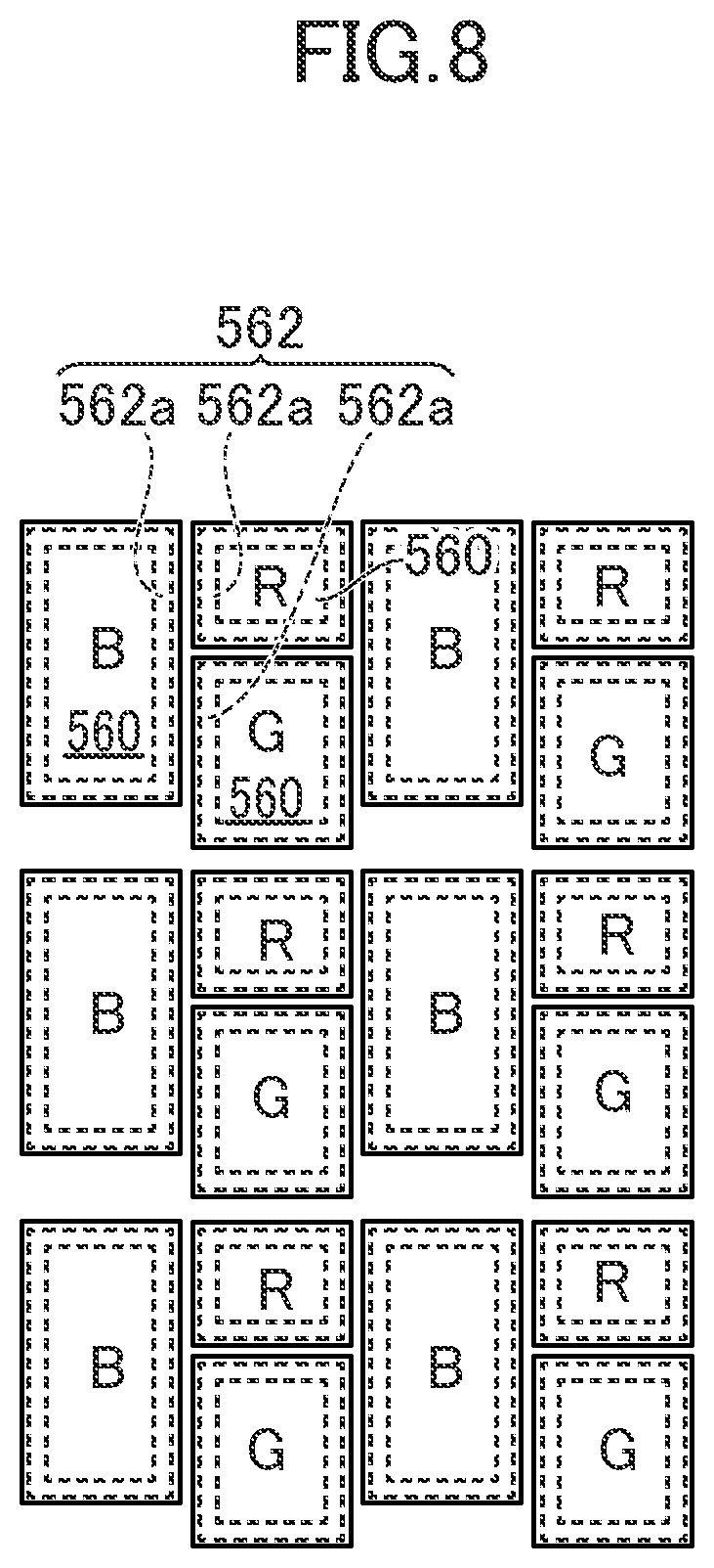 Patent US12310184 Figure 8 – Display device and manufacturing method therefor