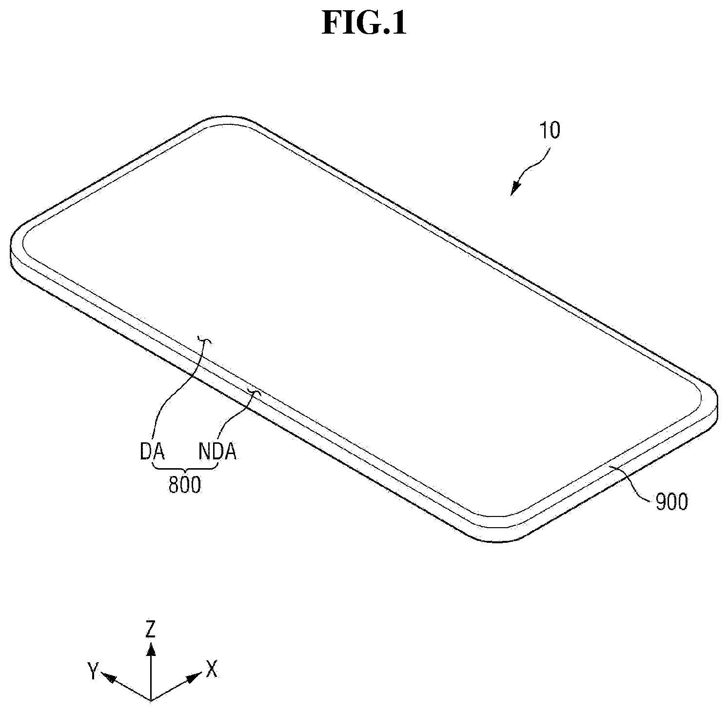 Patent US12310185 Figure 1 – Display device and sensing system including the same