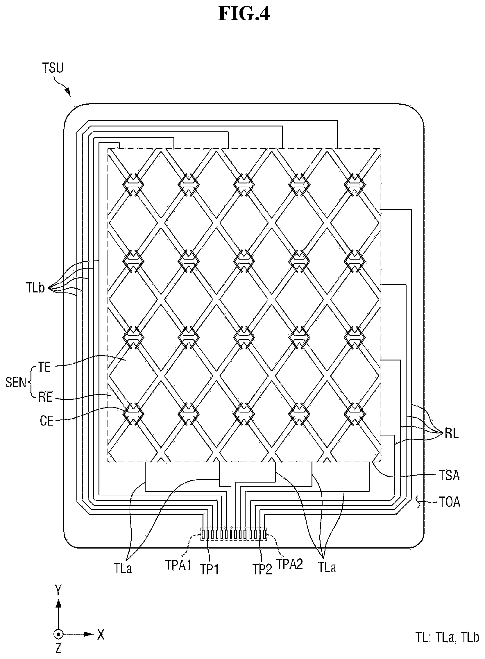 Patent US12310185 Figure 4 – Display device and sensing system including the same