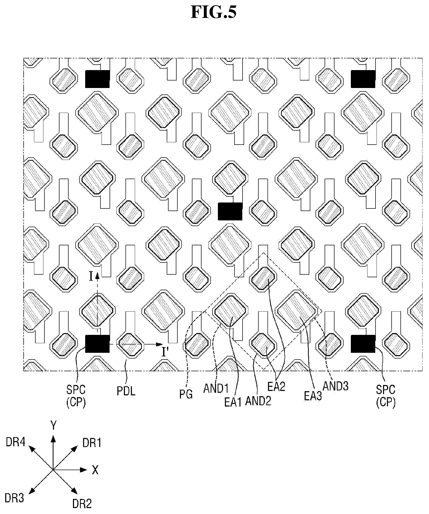 Patent US12310185 Figure 5 – Display device and sensing system including the same