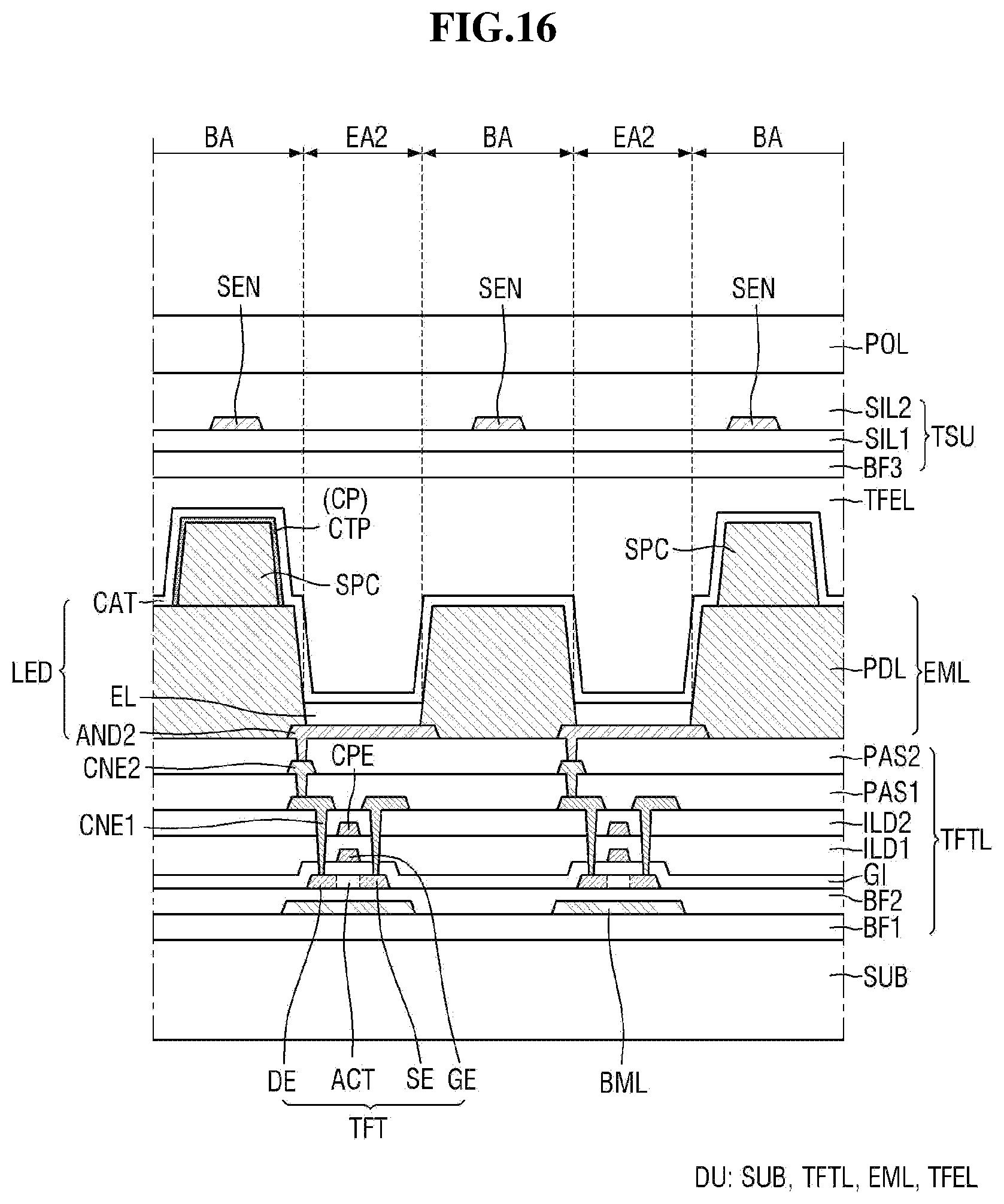 Patent US12310185 Figure 16 – Display device and sensing system including the same