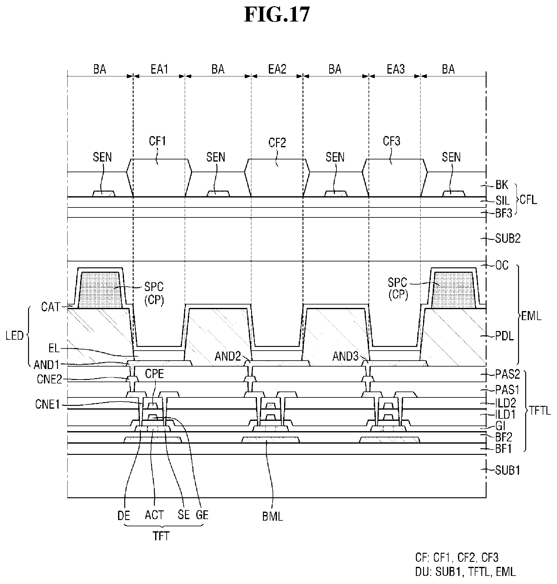 Patent US12310185 Figure 17 – Display device and sensing system including the same