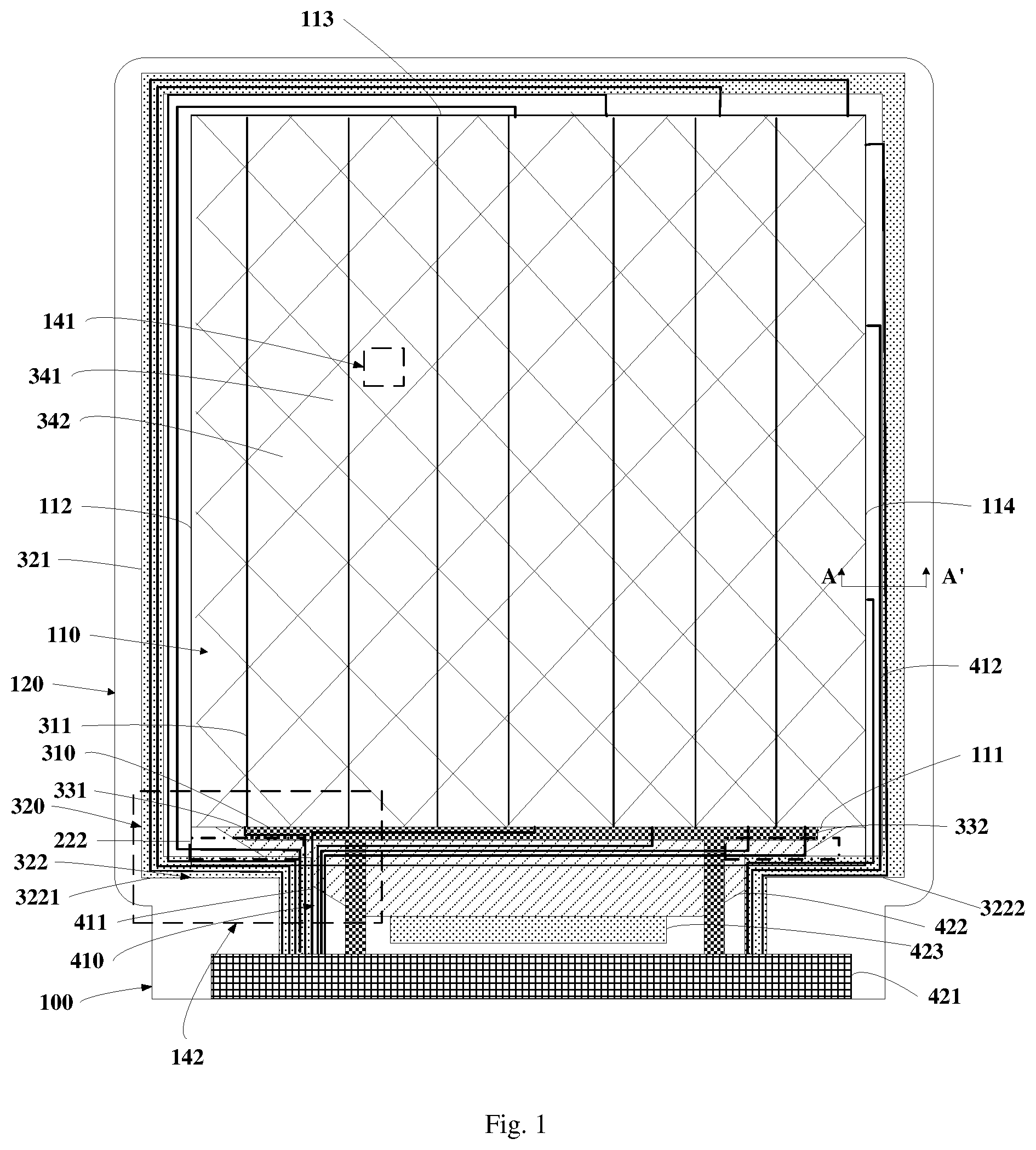 Patent US12310190 Figure 1 – Display substrate and display device