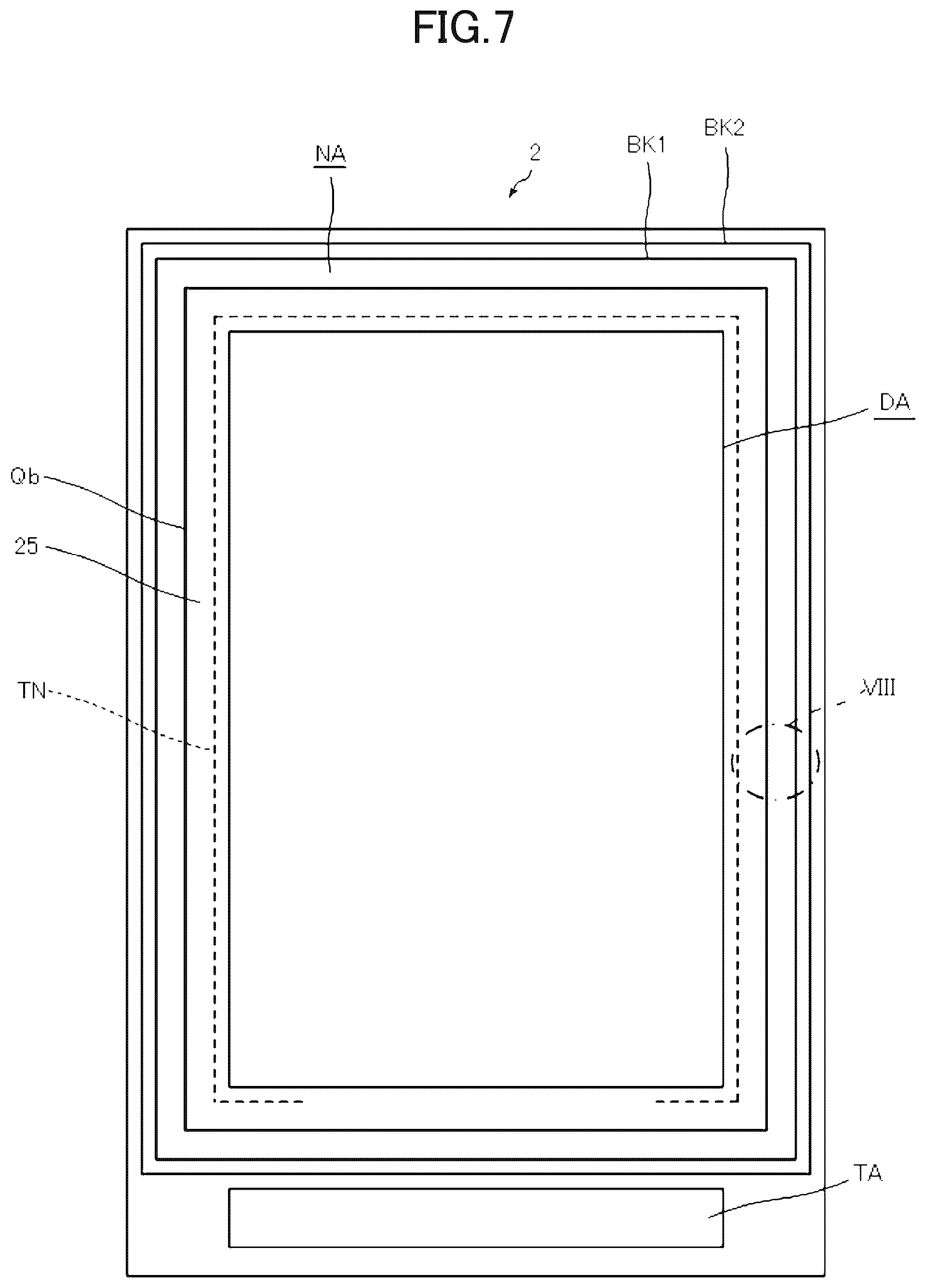 Patent US12310191 Figure 7 – Display device and manufacturing method for display device