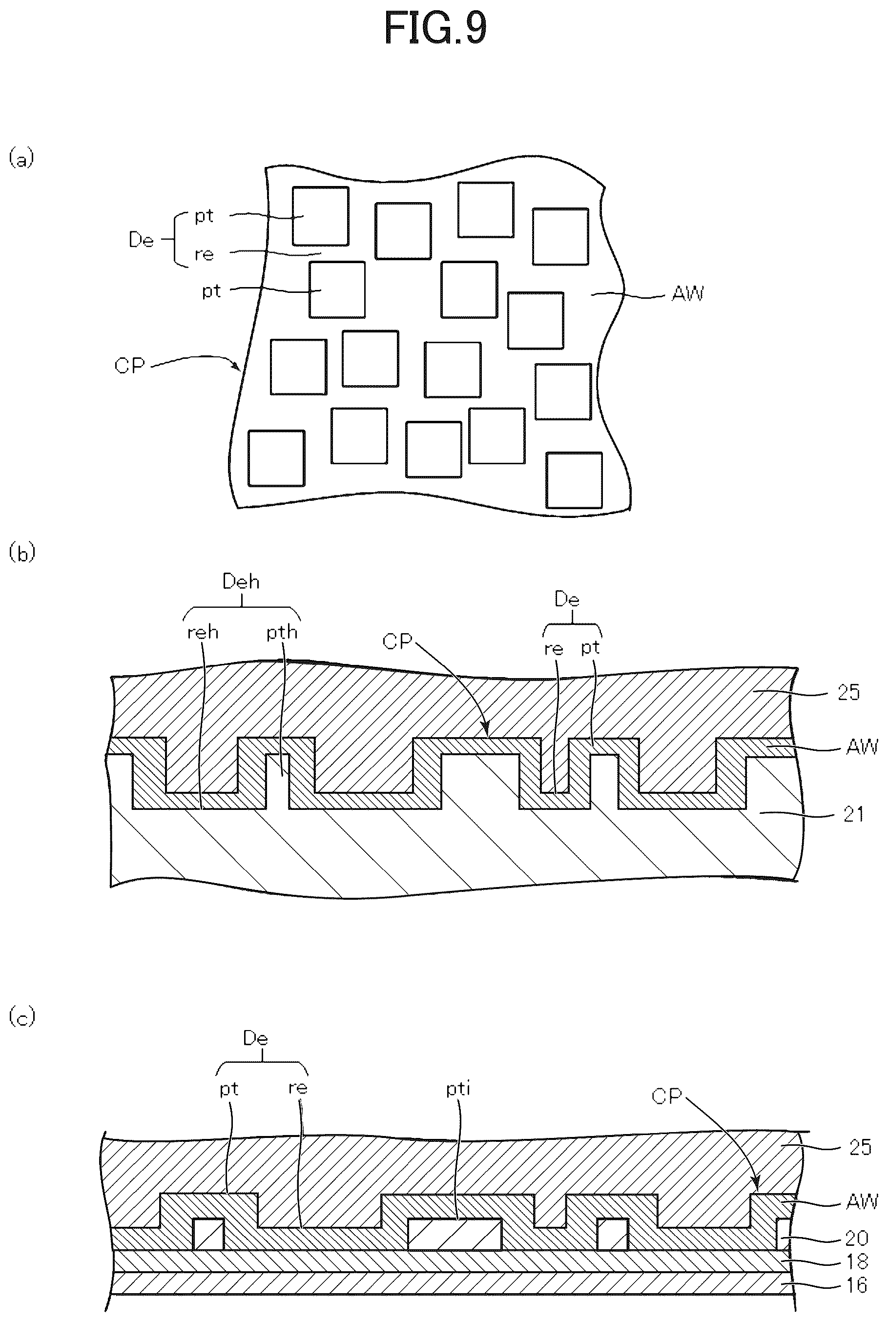 Patent US12310191 Figure 9 – Display device and manufacturing method for display device