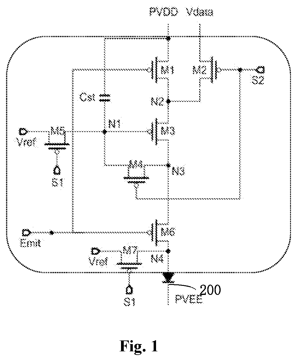 Patent US12310192 Figure 1 – Light-emission driving substrate, light-emitting panel, and display device