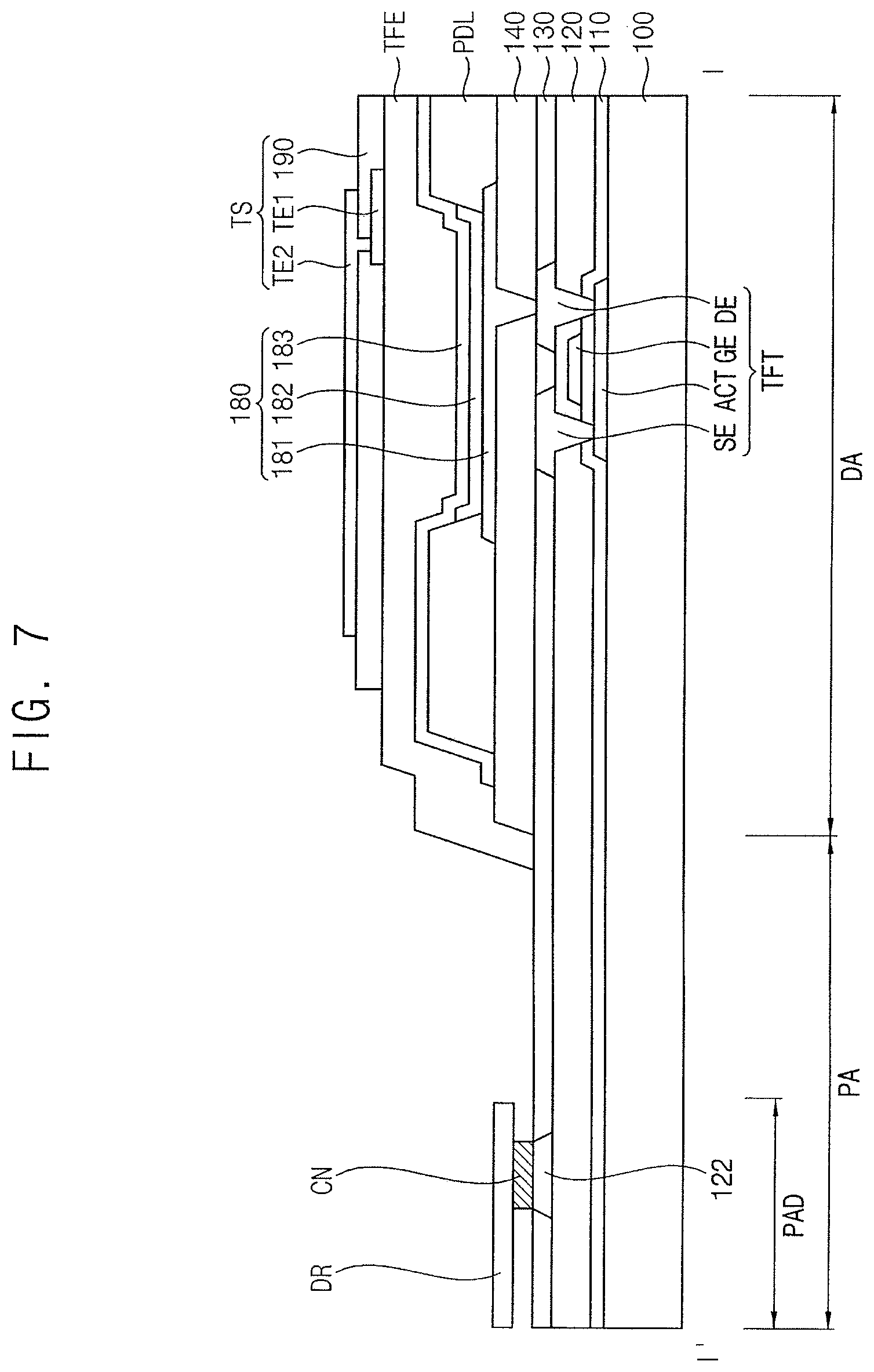 Patent US12310198 Figure 7 – Display apparatus and method of manufacturing the same