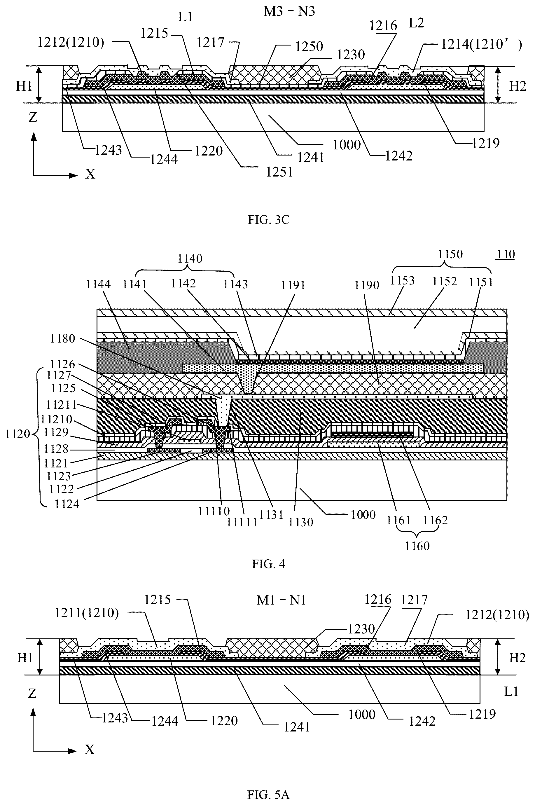 Patent US12310200 Figure 3 – Display substrate including configuration of insulation layers covering contact pads in bonding region, and manufacturing method thereof