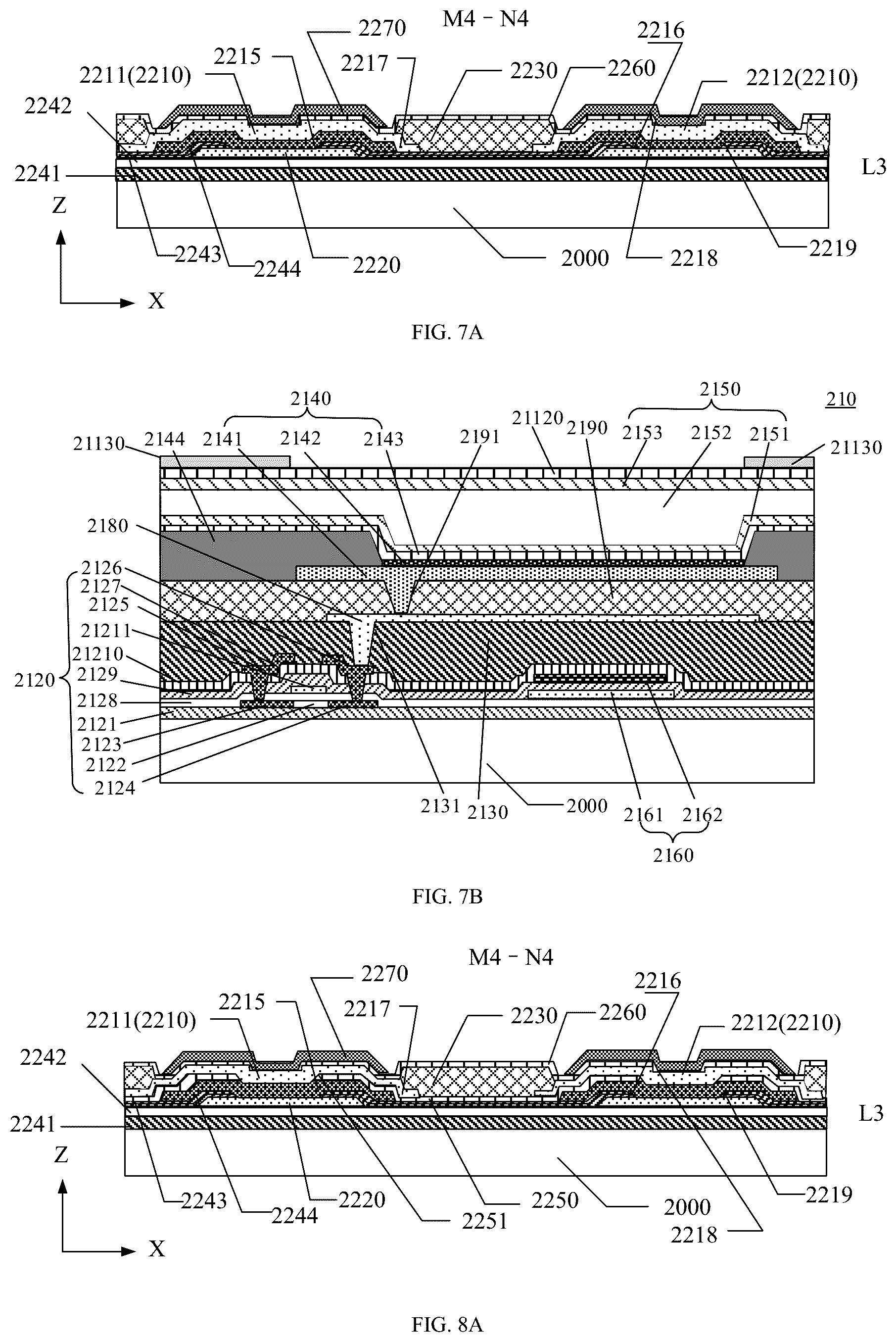 Patent US12310200 Figure 5 – Display substrate including configuration of insulation layers covering contact pads in bonding region, and manufacturing method thereof