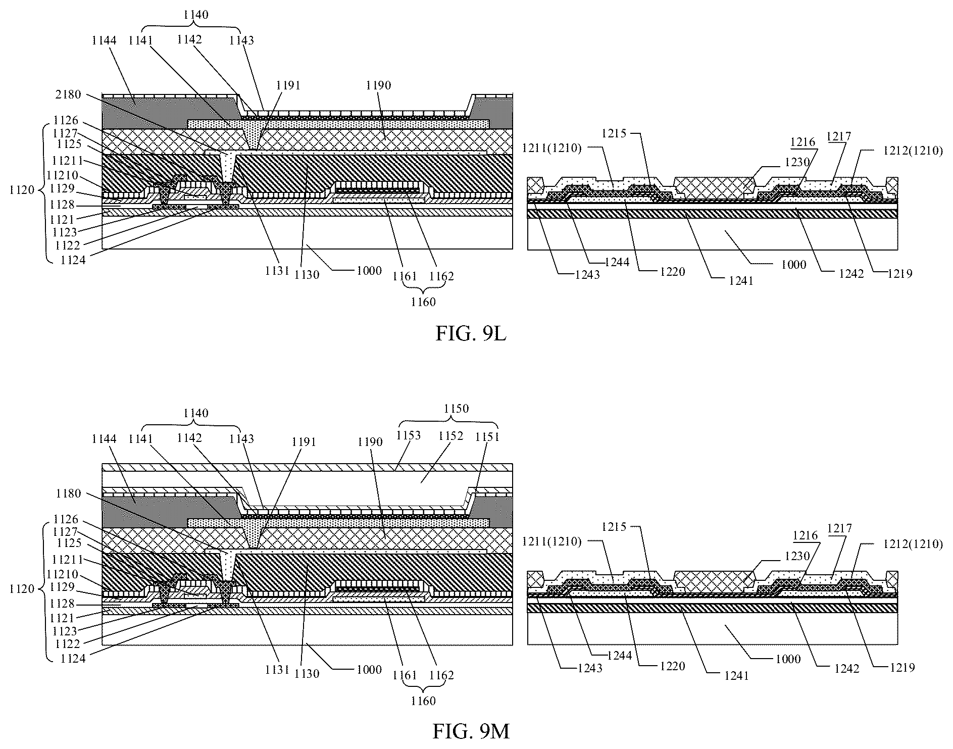 Patent US12310200 Figure 9 – Display substrate including configuration of insulation layers covering contact pads in bonding region, and manufacturing method thereof