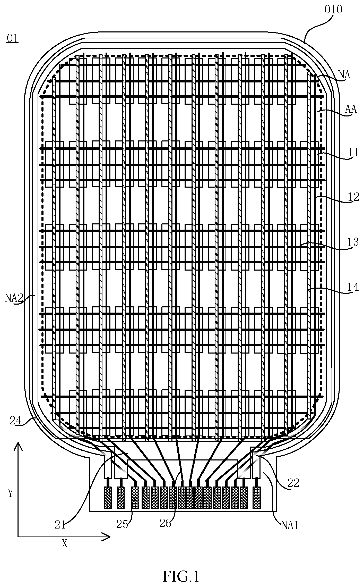 Patent US12310204 Figure 1 – Display panel and display apparatus