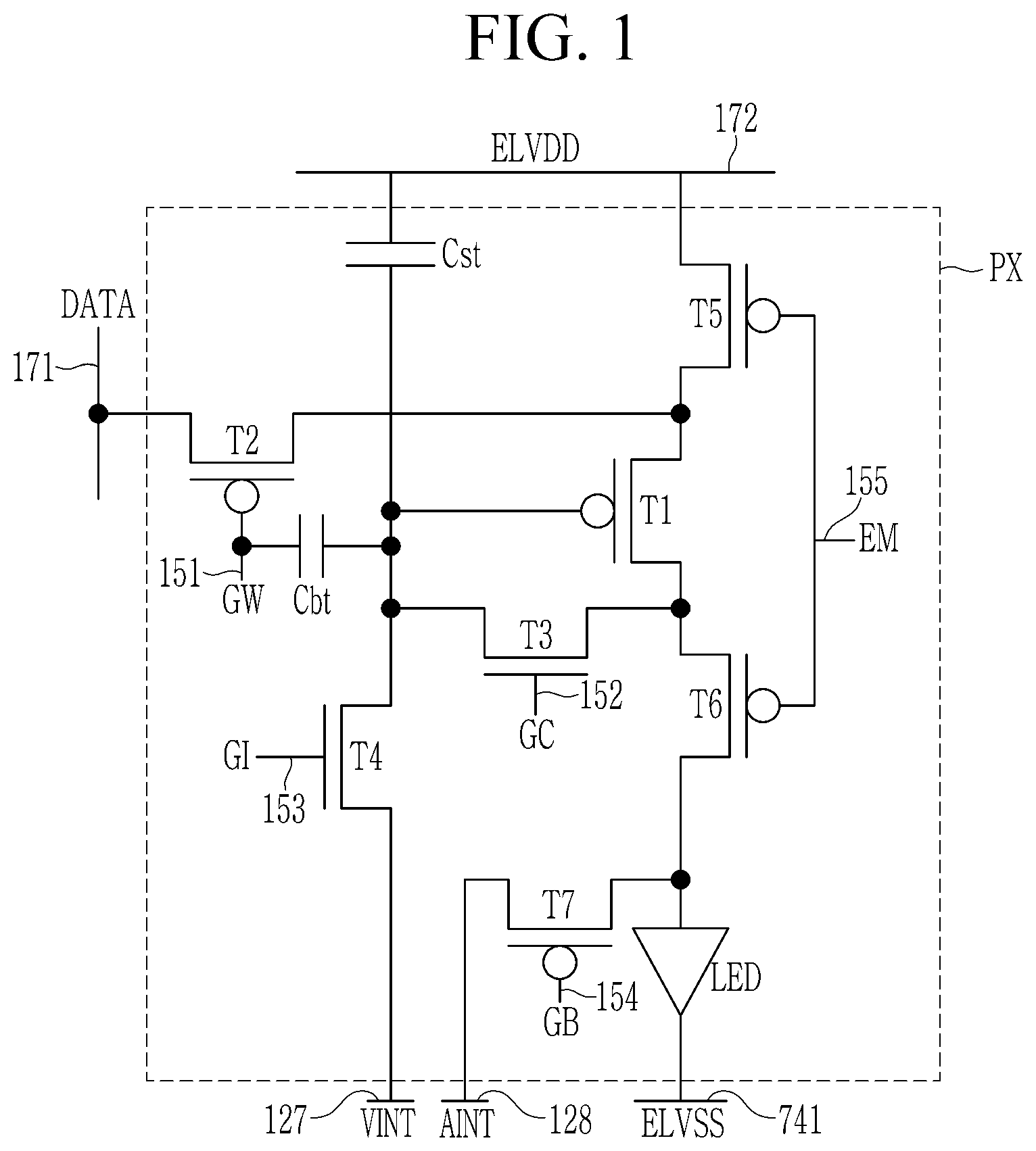 Patent US12310205 Figure 1 – Display device