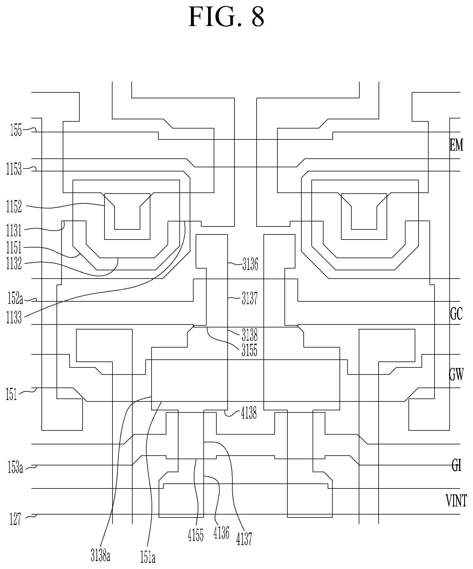 Patent US12310205 Figure 8 – Display device