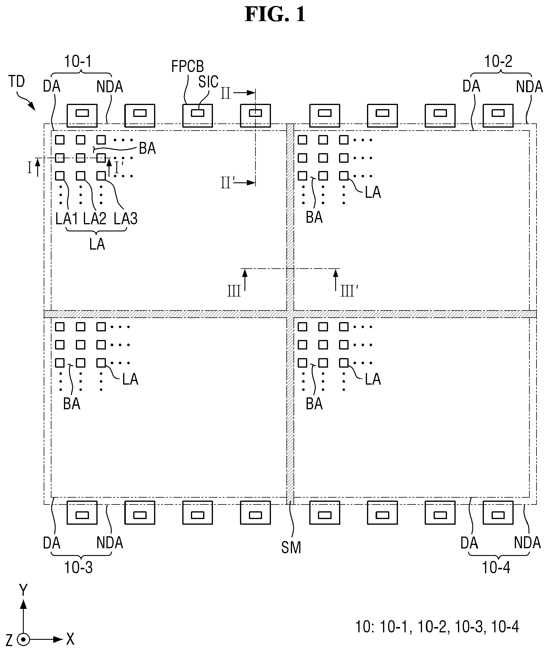 Patent US12310207 Figure 1 – Tiled display