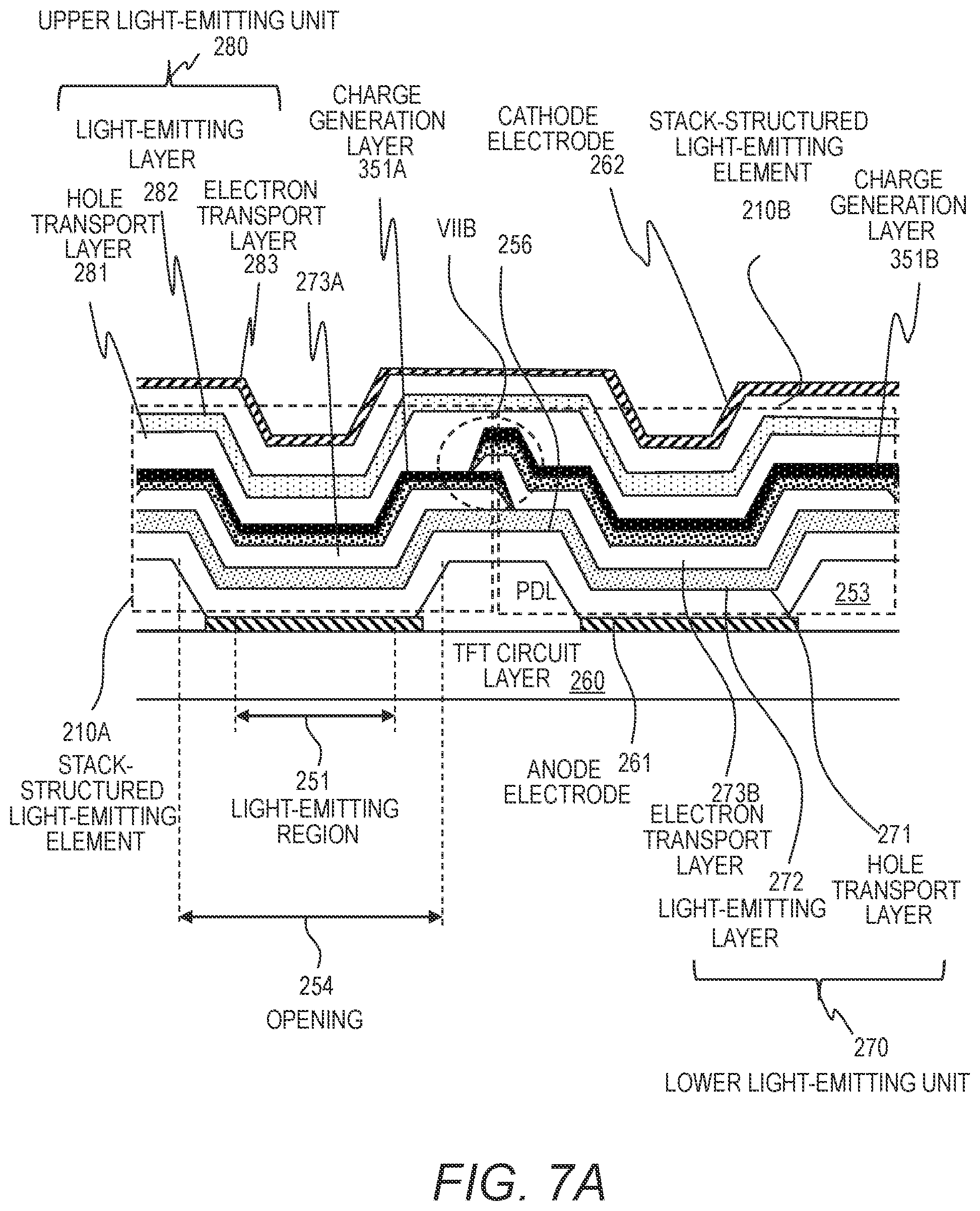 Patent US12310210 Figure 9 – OLED light-emitting device, display device, electronic device, and method of manufacturing OLED light-emitting device