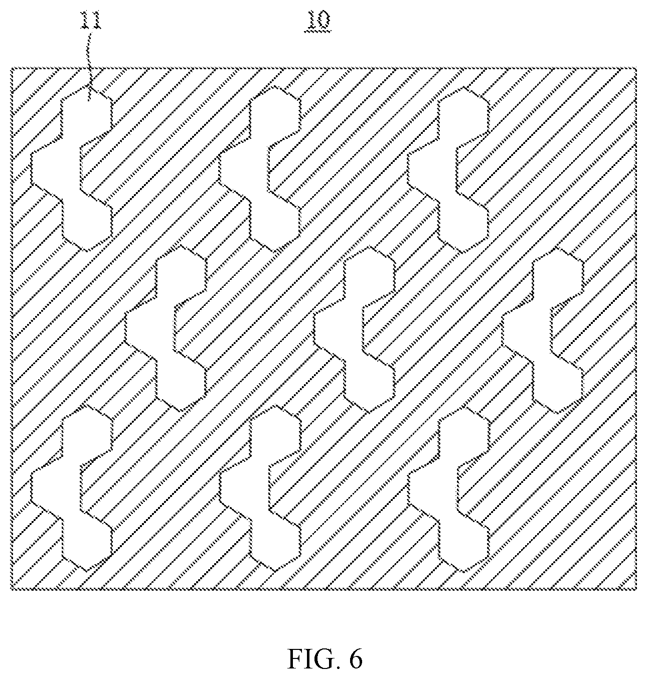 Patent US12310213 Figure 6 – Pixel arrangement structure, display panel, and mask assembly