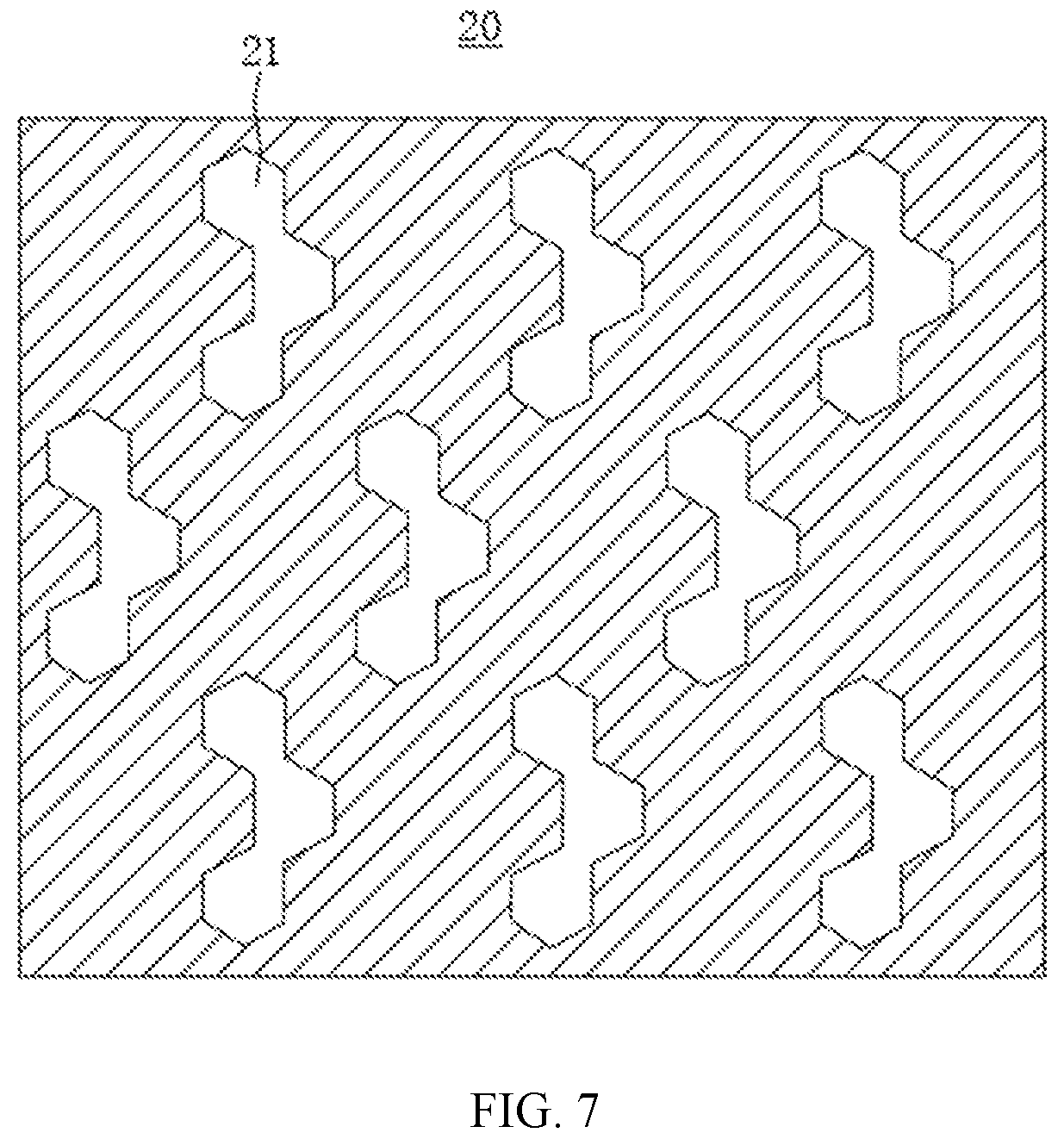 Patent US12310213 Figure 7 – Pixel arrangement structure, display panel, and mask assembly