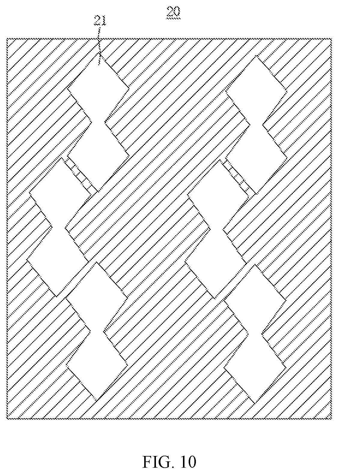 Patent US12310213 Figure 10 – Pixel arrangement structure, display panel, and mask assembly