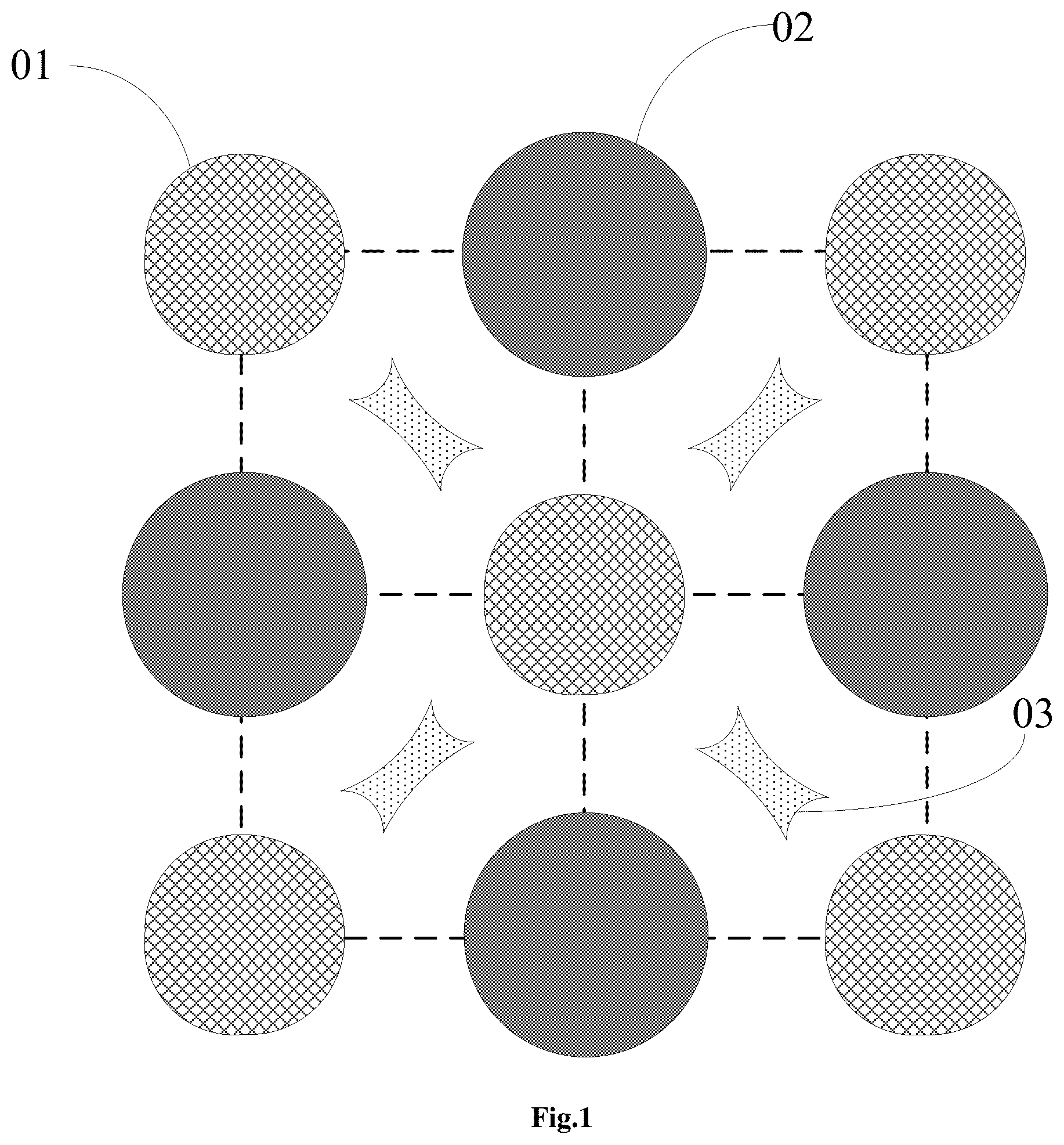 Patent US12310214 — Pixel arrangement structure, organic electroluminescent display panel, metal mask and display device — Figure 1