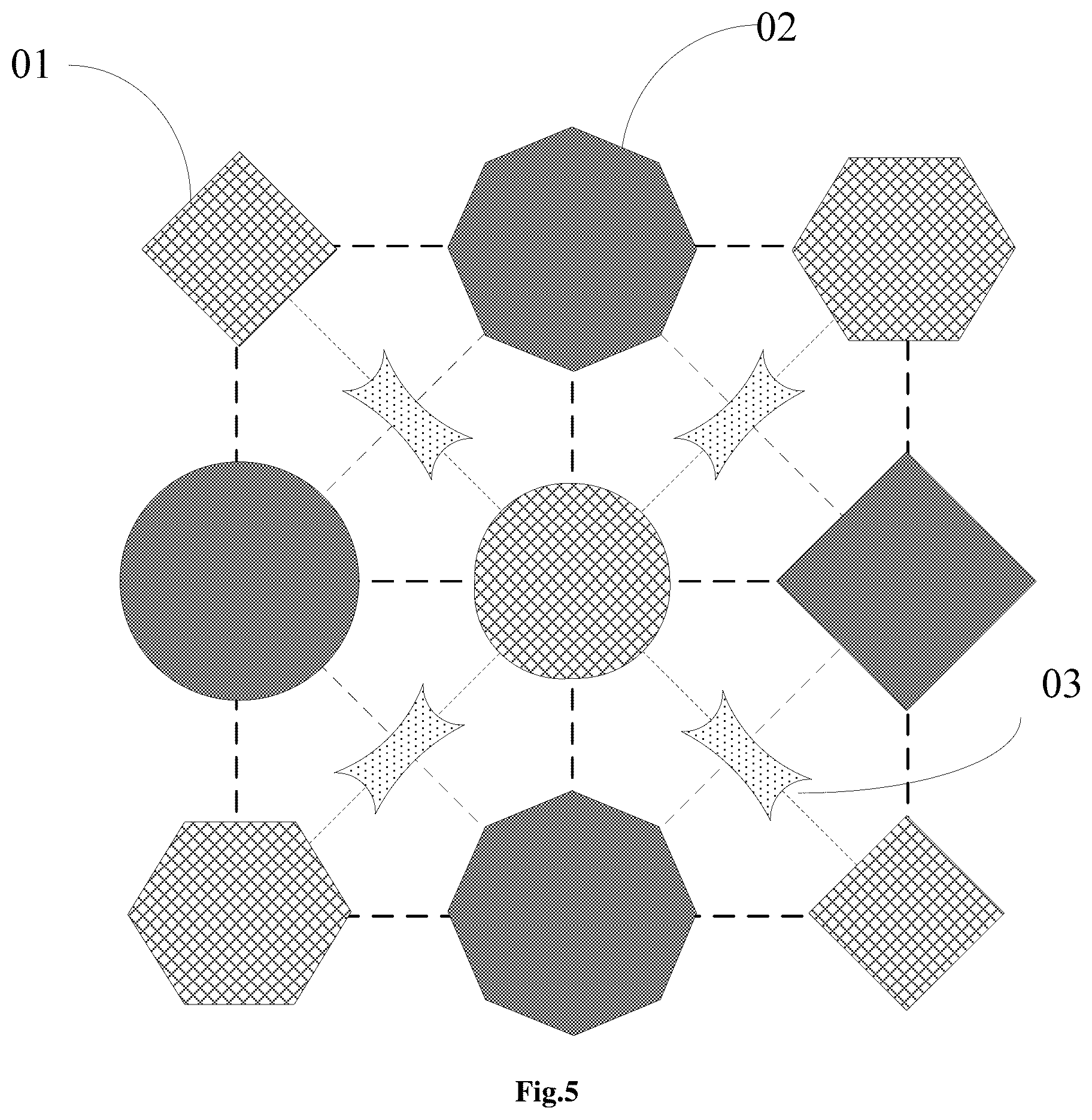 Patent US12310214 Figure 5 – Pixel arrangement structure, organic electroluminescent display panel, metal mask and display device