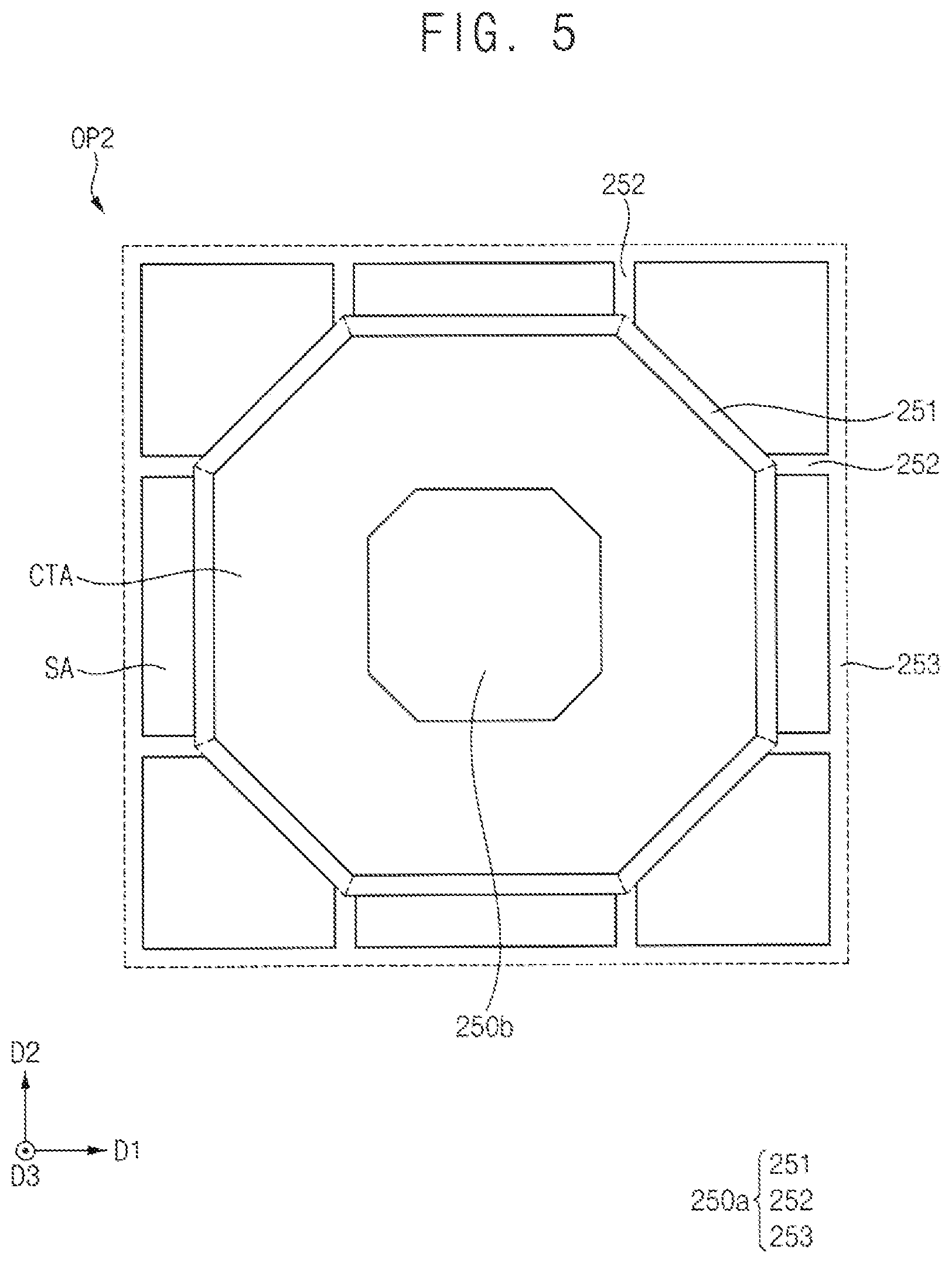 Patent US12310217 Figure 4 – Color conversion substrate including first bank structure surrounding second bank structure and display device including the same