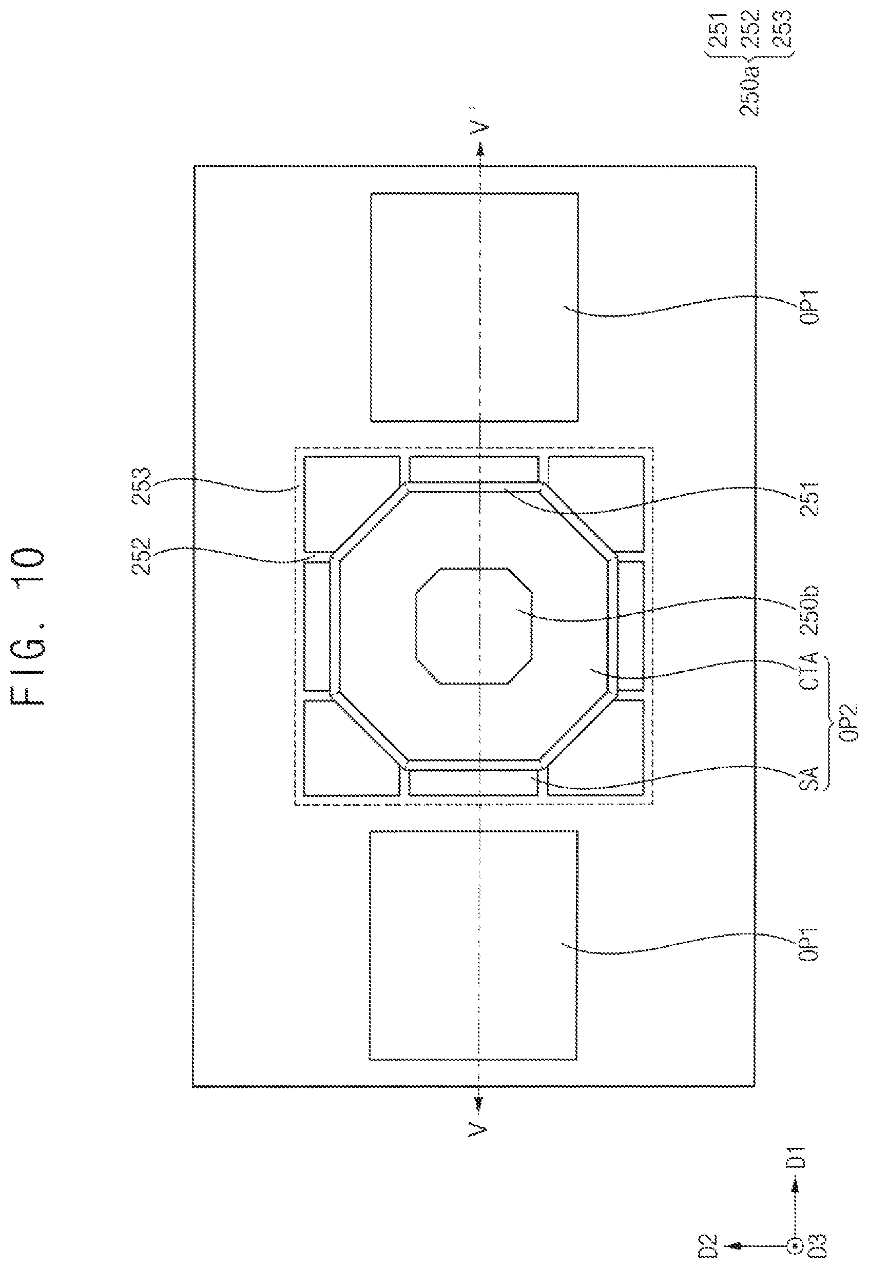 Patent US12310217 Figure 9 – Color conversion substrate including first bank structure surrounding second bank structure and display device including the same