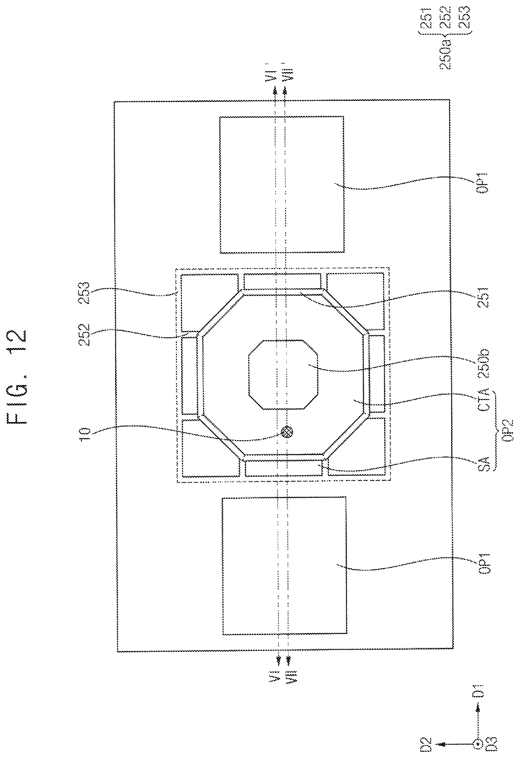 Patent US12310217 Figure 11 – Color conversion substrate including first bank structure surrounding second bank structure and display device including the same
