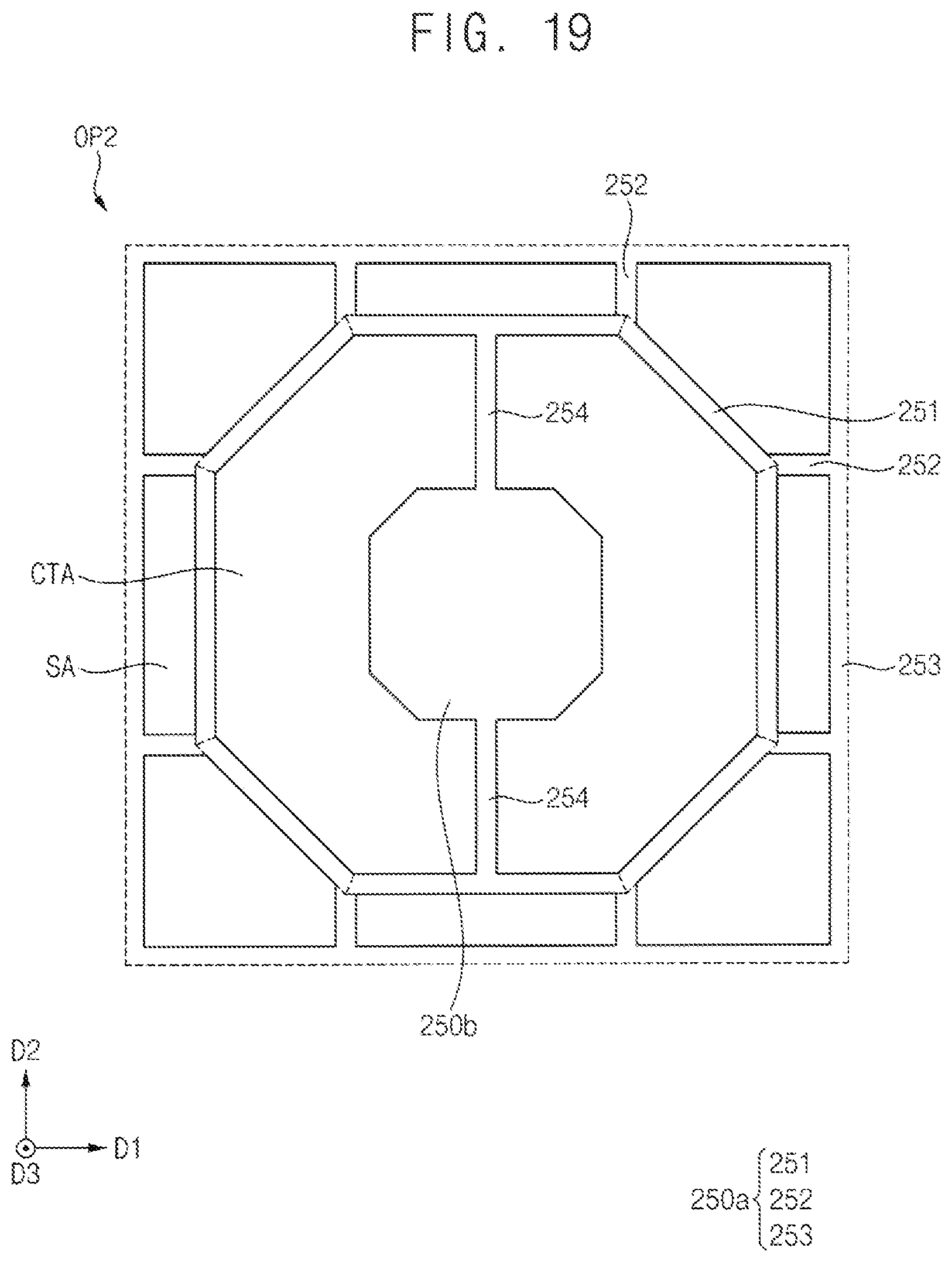 Patent US12310217 Figure 18 – Color conversion substrate including first bank structure surrounding second bank structure and display device including the same