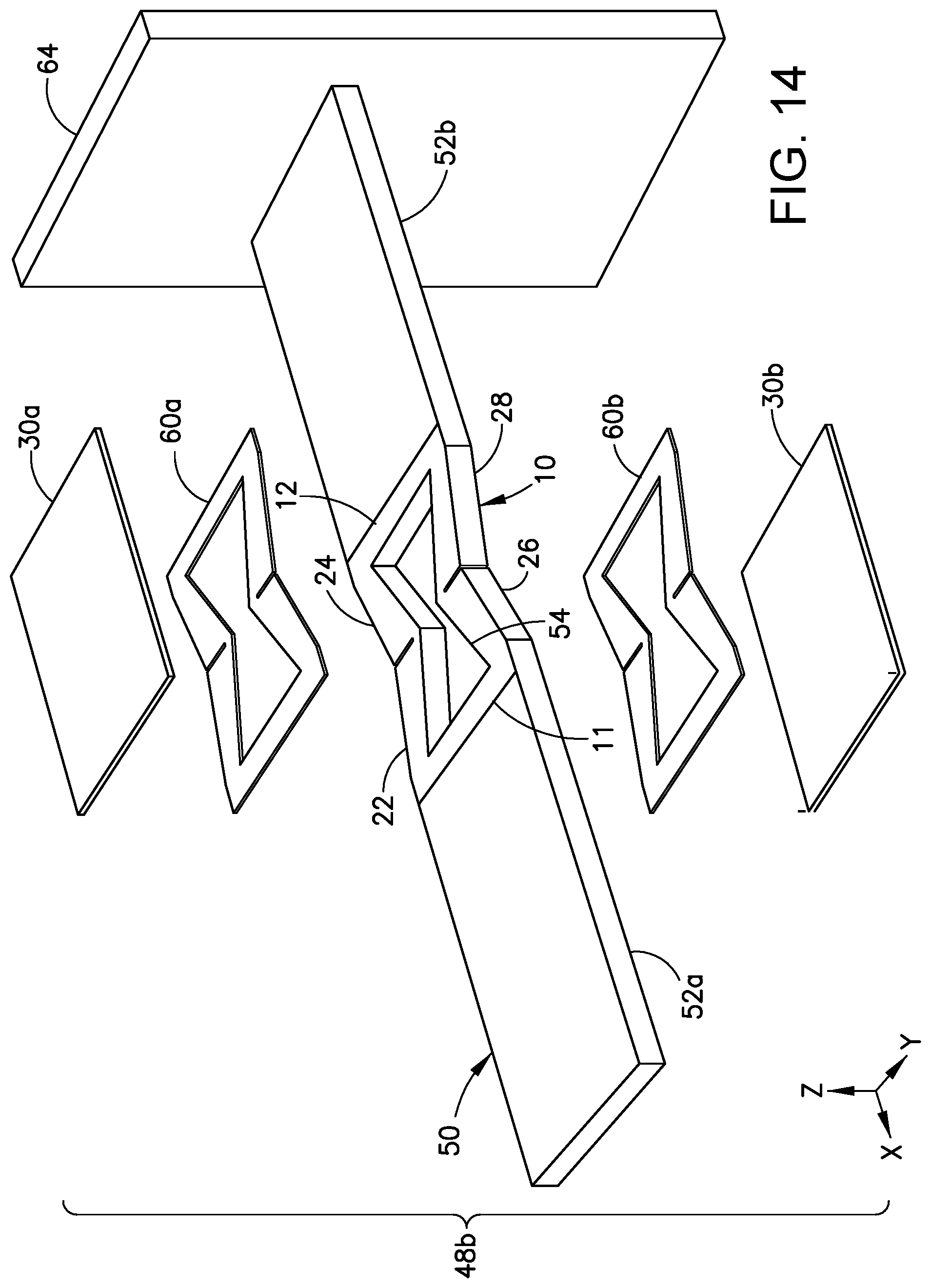 Patent US12310244 Figure 14 – Metamaterial-based substrate for piezoelectric energy harvesters
