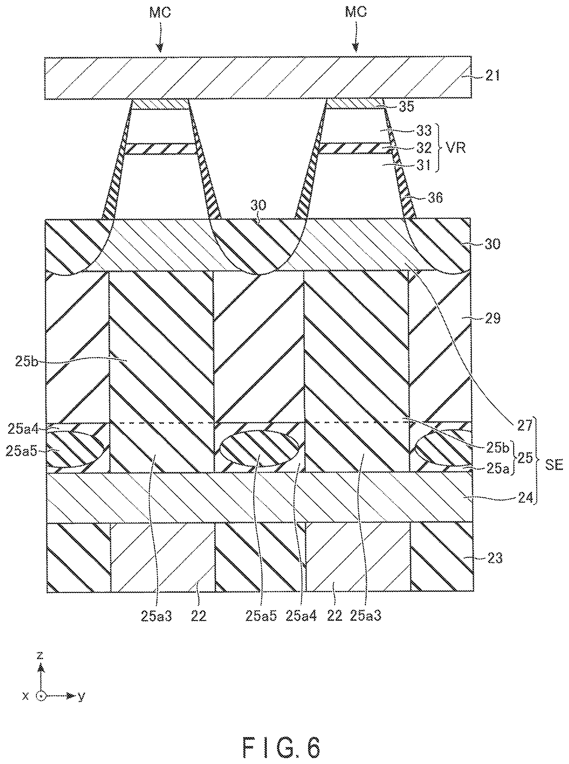 Patent US12310251 Figure 6 – Magnetoresistance memory device and method of manufacturing magnetoresistance memory device