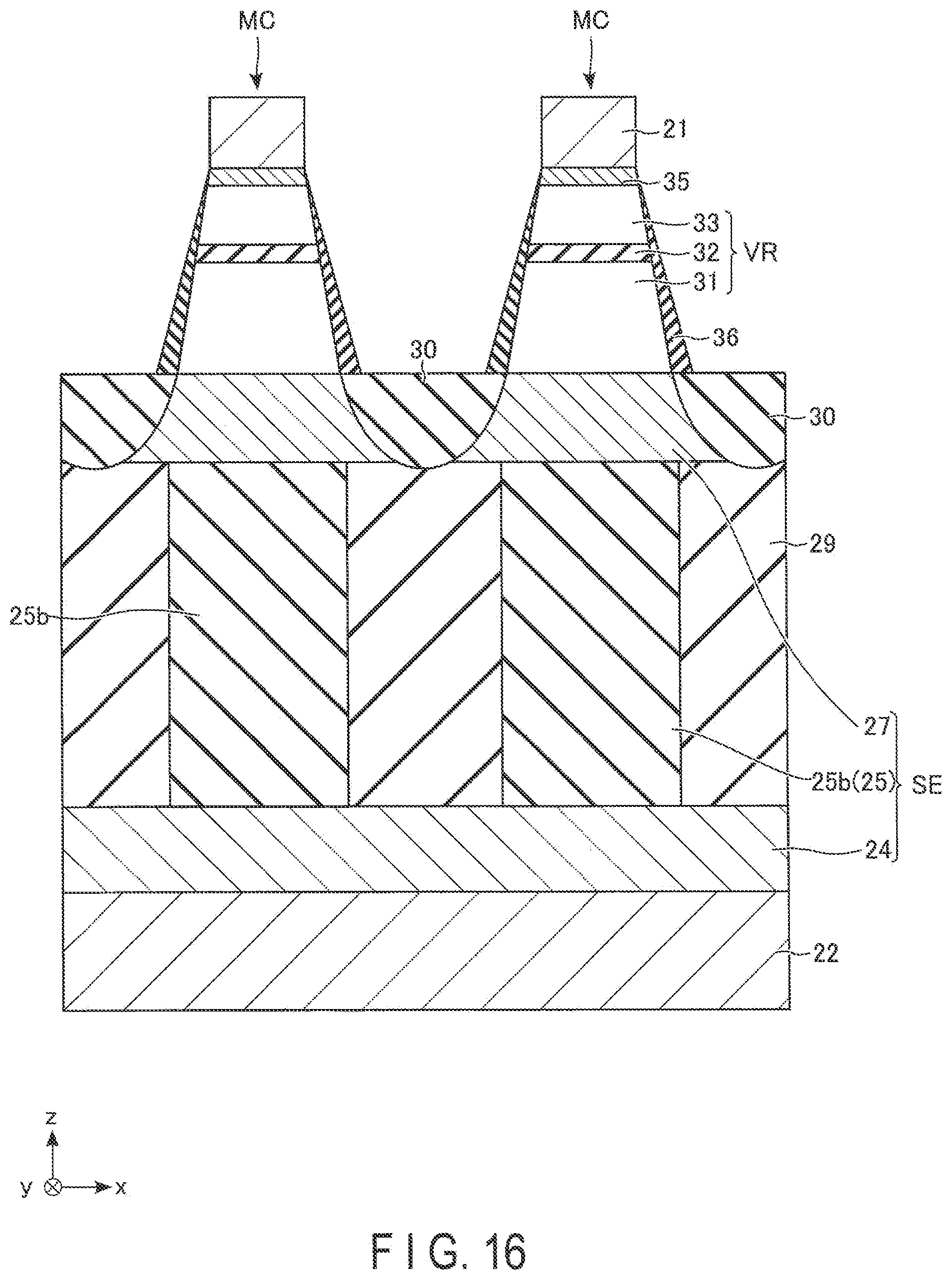 Patent US12310251 Figure 16 – Magnetoresistance memory device and method of manufacturing magnetoresistance memory device