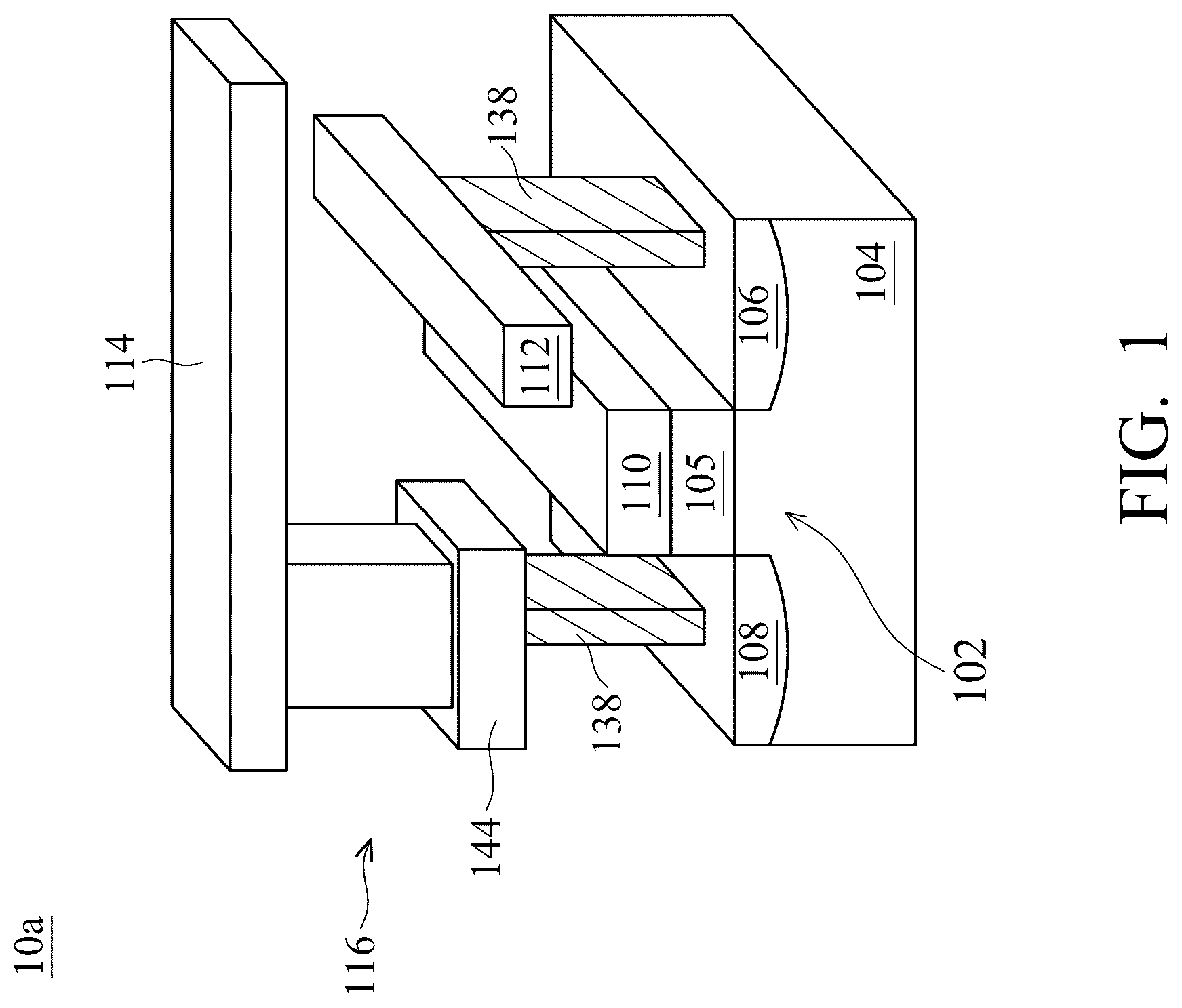 Patent US12310252 Figure 1 – Semiconductor memory structure and method for forming the semiconductor memory structure