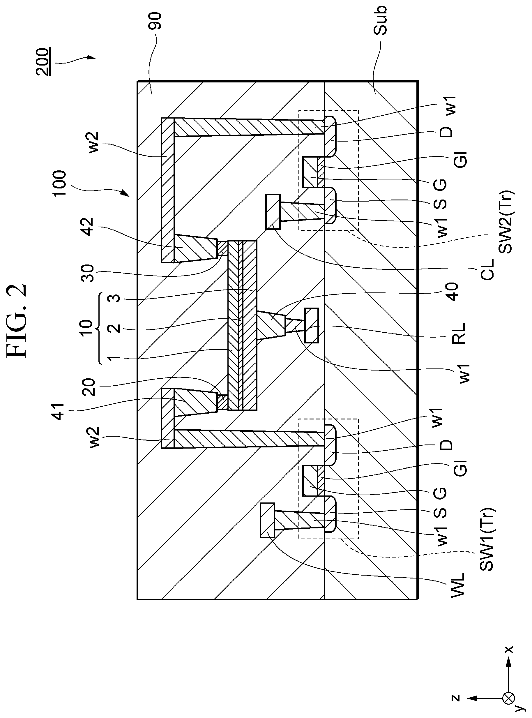 Patent US12310253 Figure 2 – Magnetic domain wall movement element and magnetic array