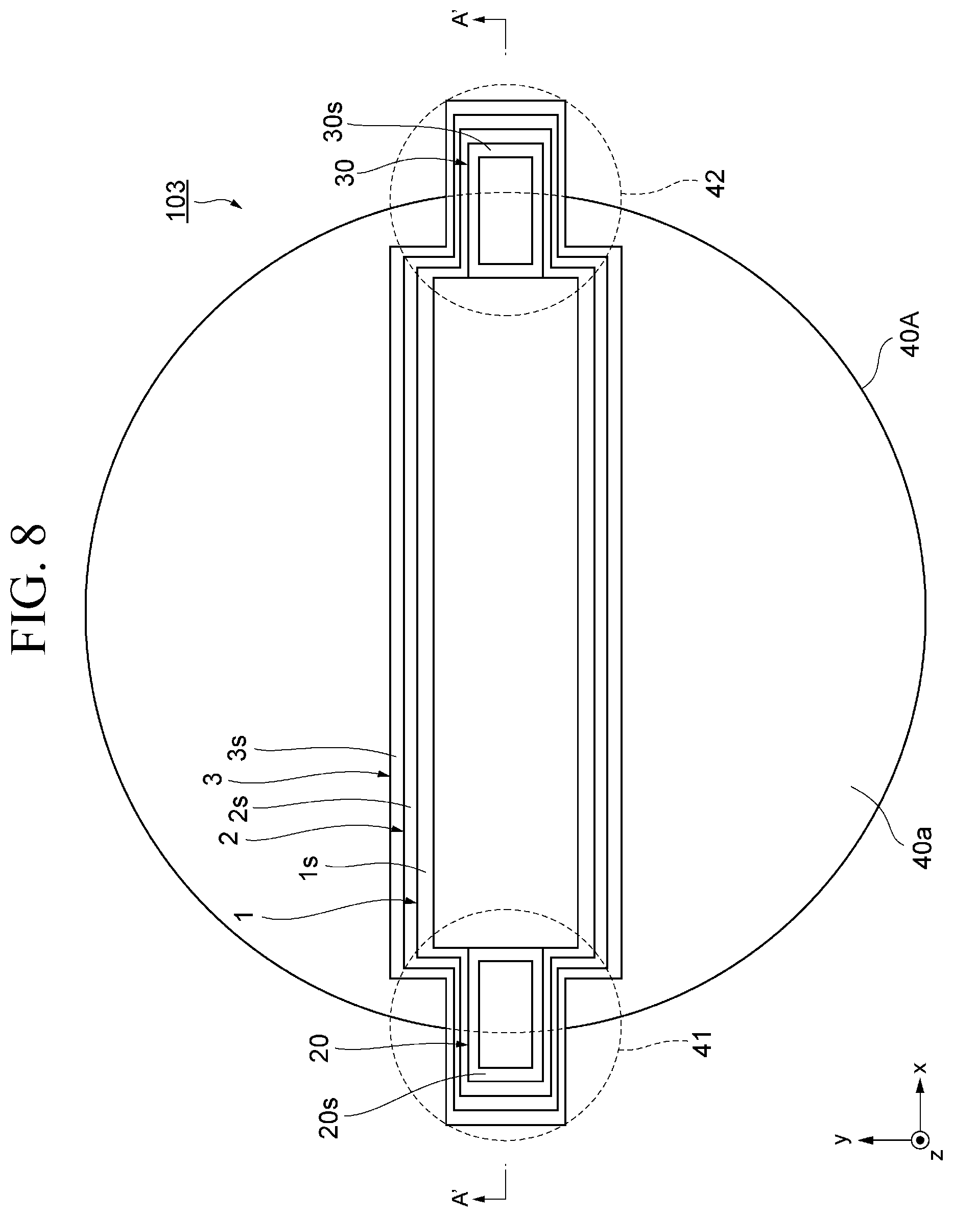 Patent US12310253 Figure 8 – Magnetic domain wall movement element and magnetic array