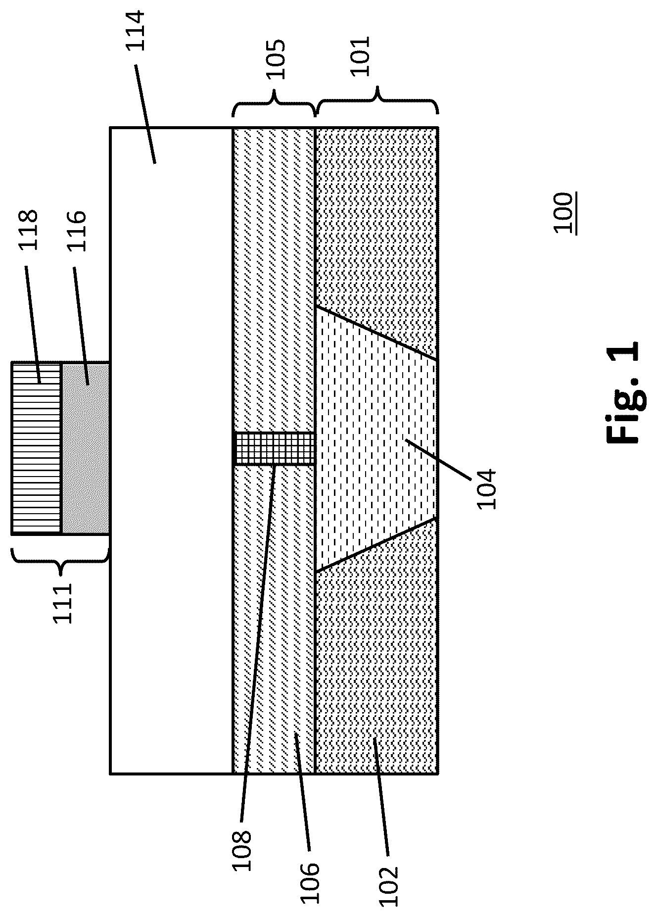 Patent US12310262 Figure 1 – Phase change memory with encapsulated phase change element