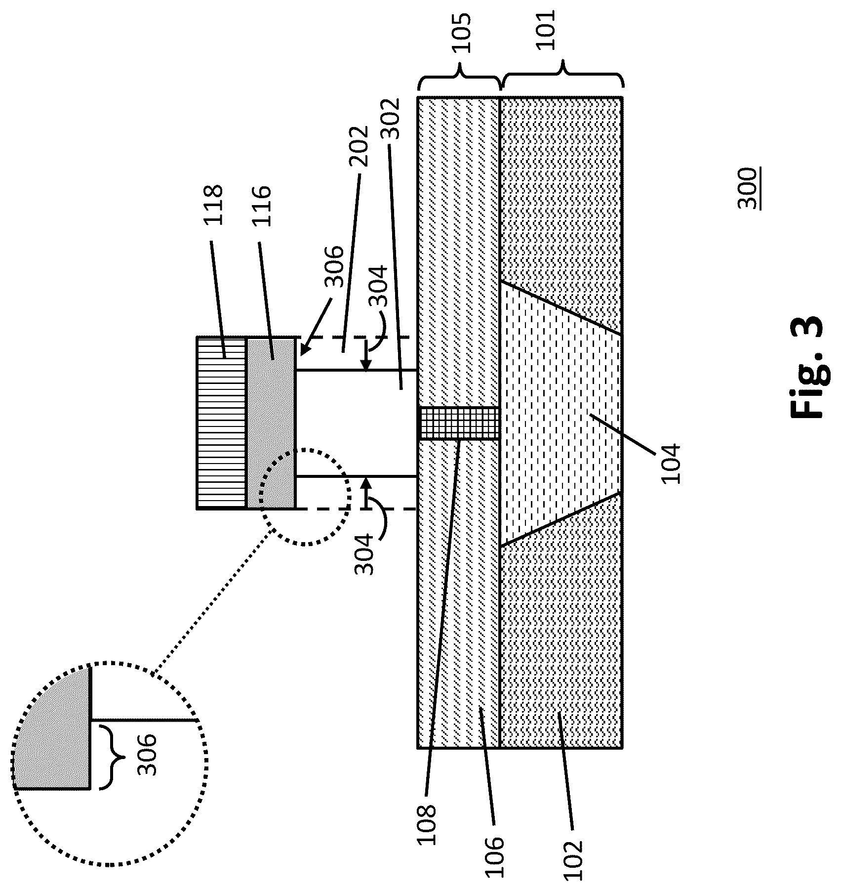 Patent US12310262 Figure 3 – Phase change memory with encapsulated phase change element