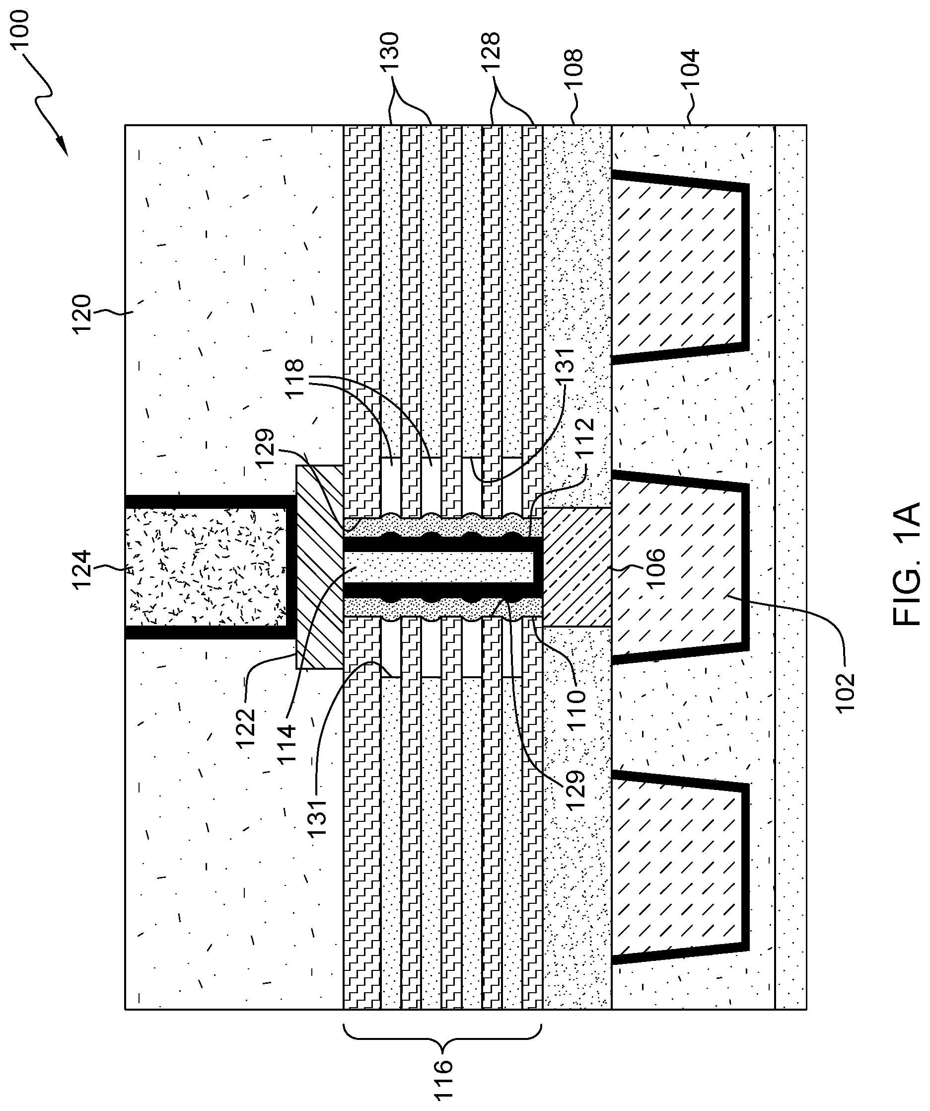 Patent US12310263 Figure 1 – Phase change memory gaps