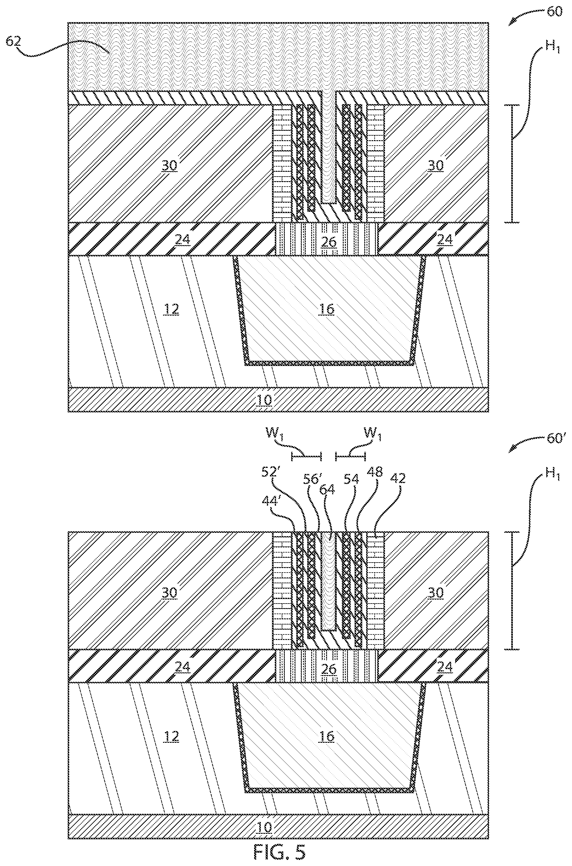 Patent US12310264 Figure 4 – Phase change memory using multiple phase change layers and multiple heat conductors