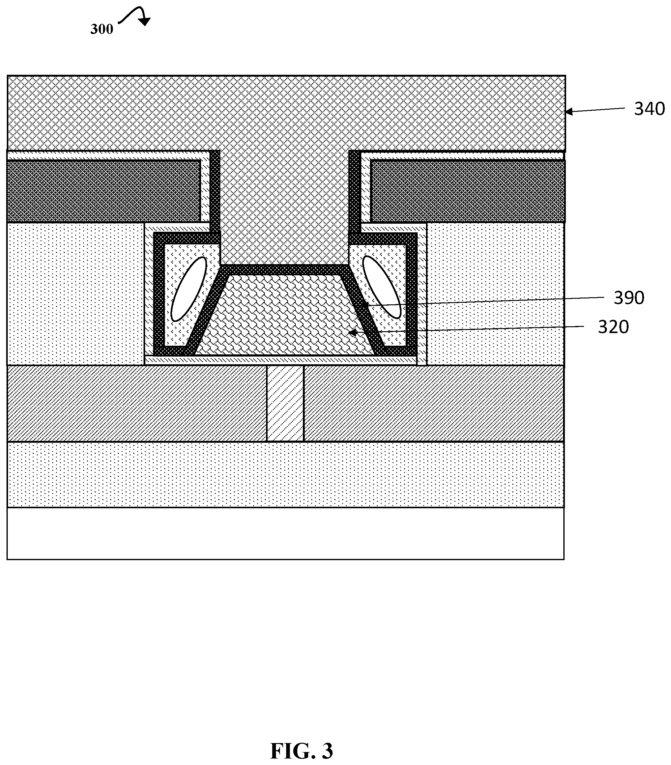Patent US12310265 Figure 13 – Dome-shaped phase change memory mushroom cell