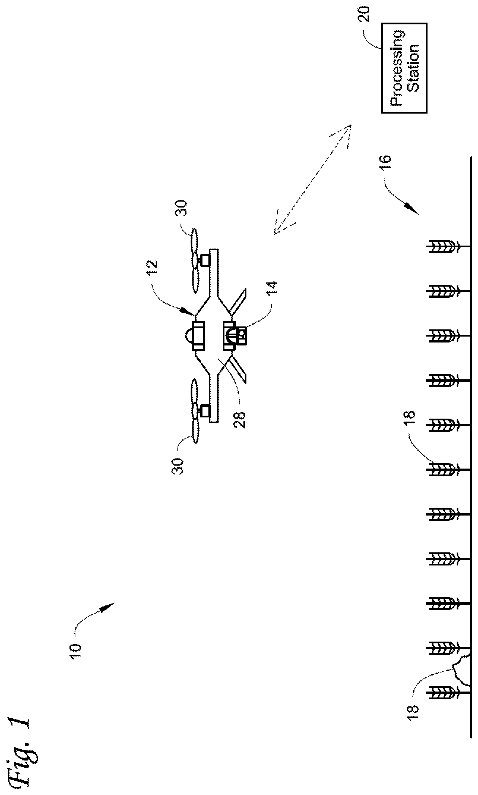Patent US12310274 — Precision agriculture using pose georeferenced analytics — Figure 1