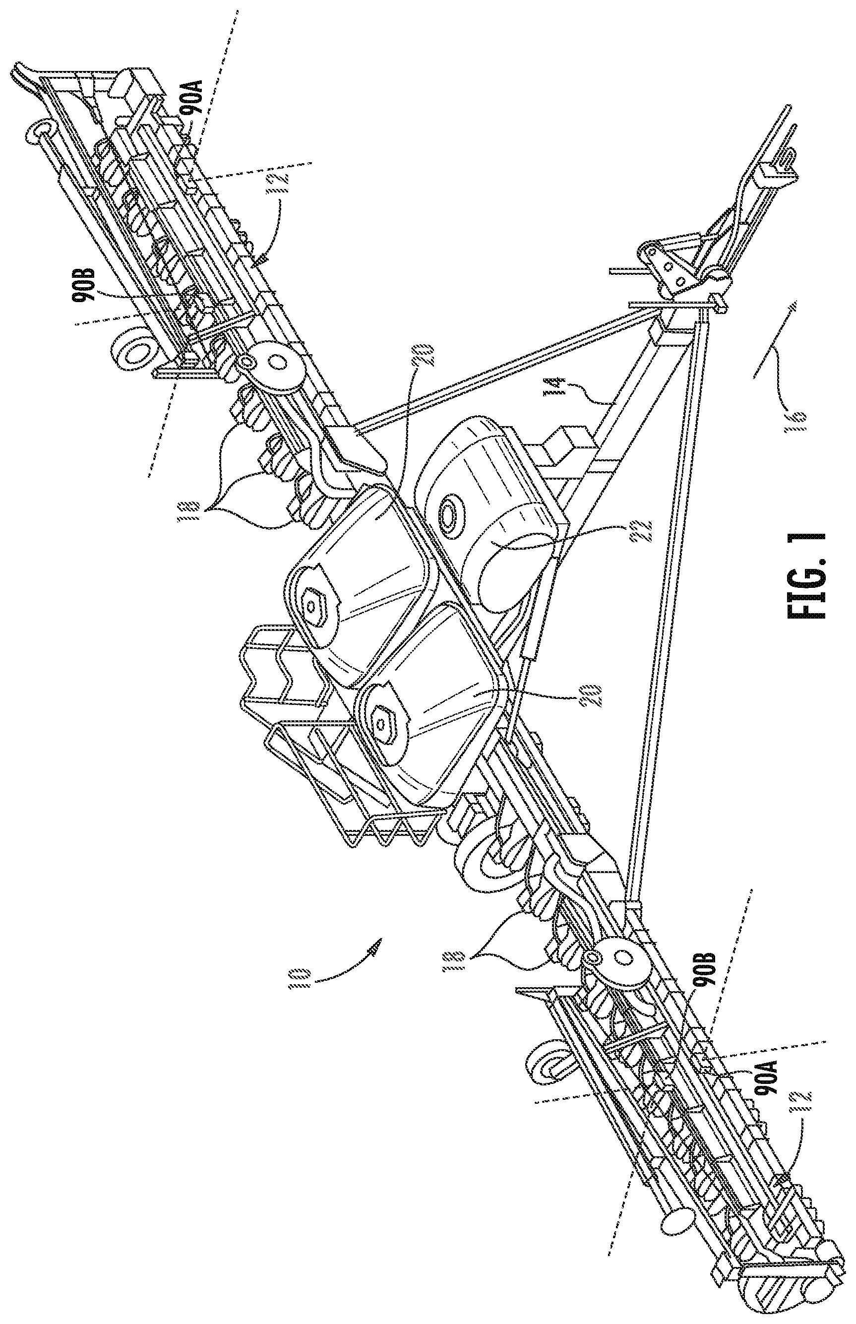 Patent US12310279 — System and method for automatically controlling fertilizer application within a field — Figure 1