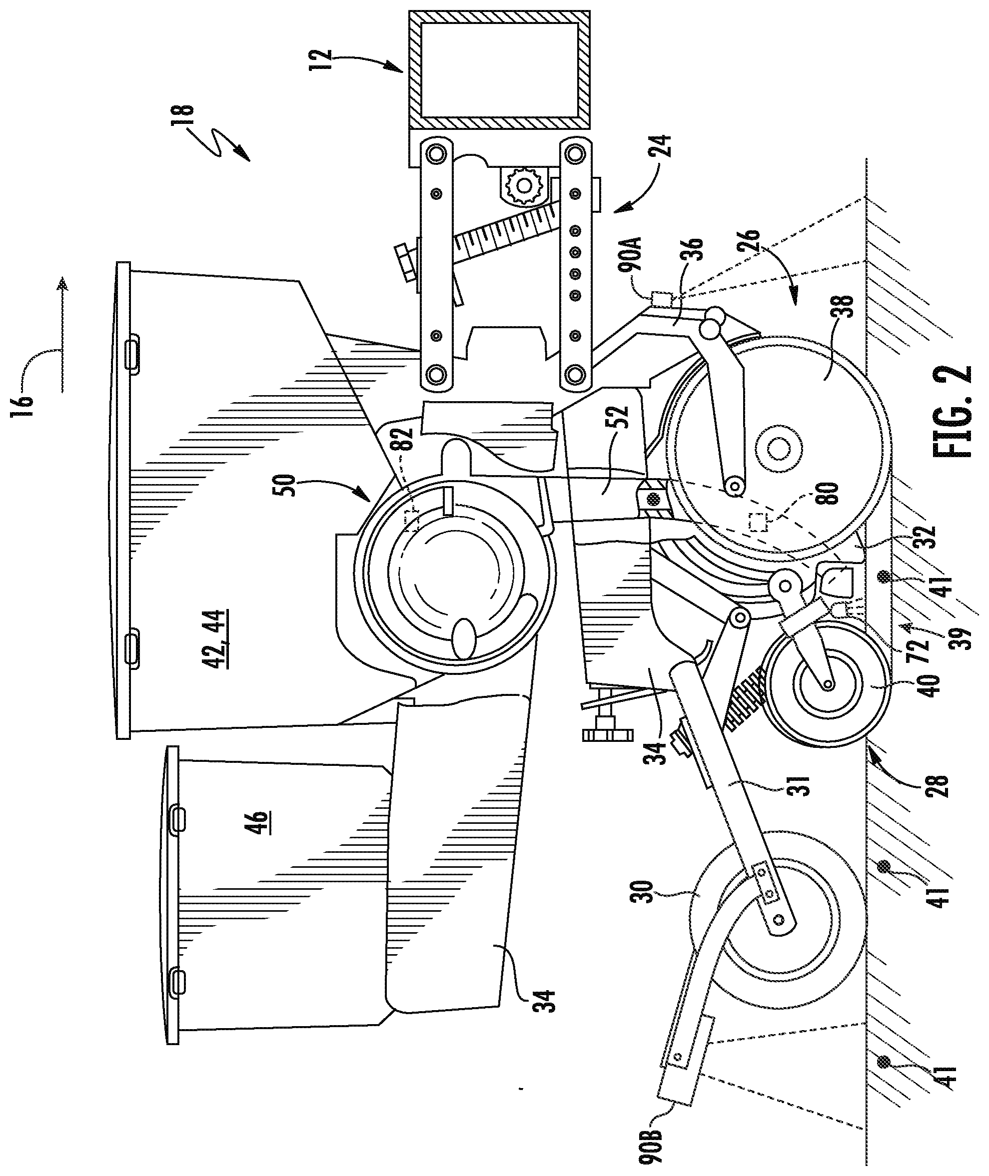 Patent US12310279 Figure 2 – System and method for automatically controlling fertilizer application within a field