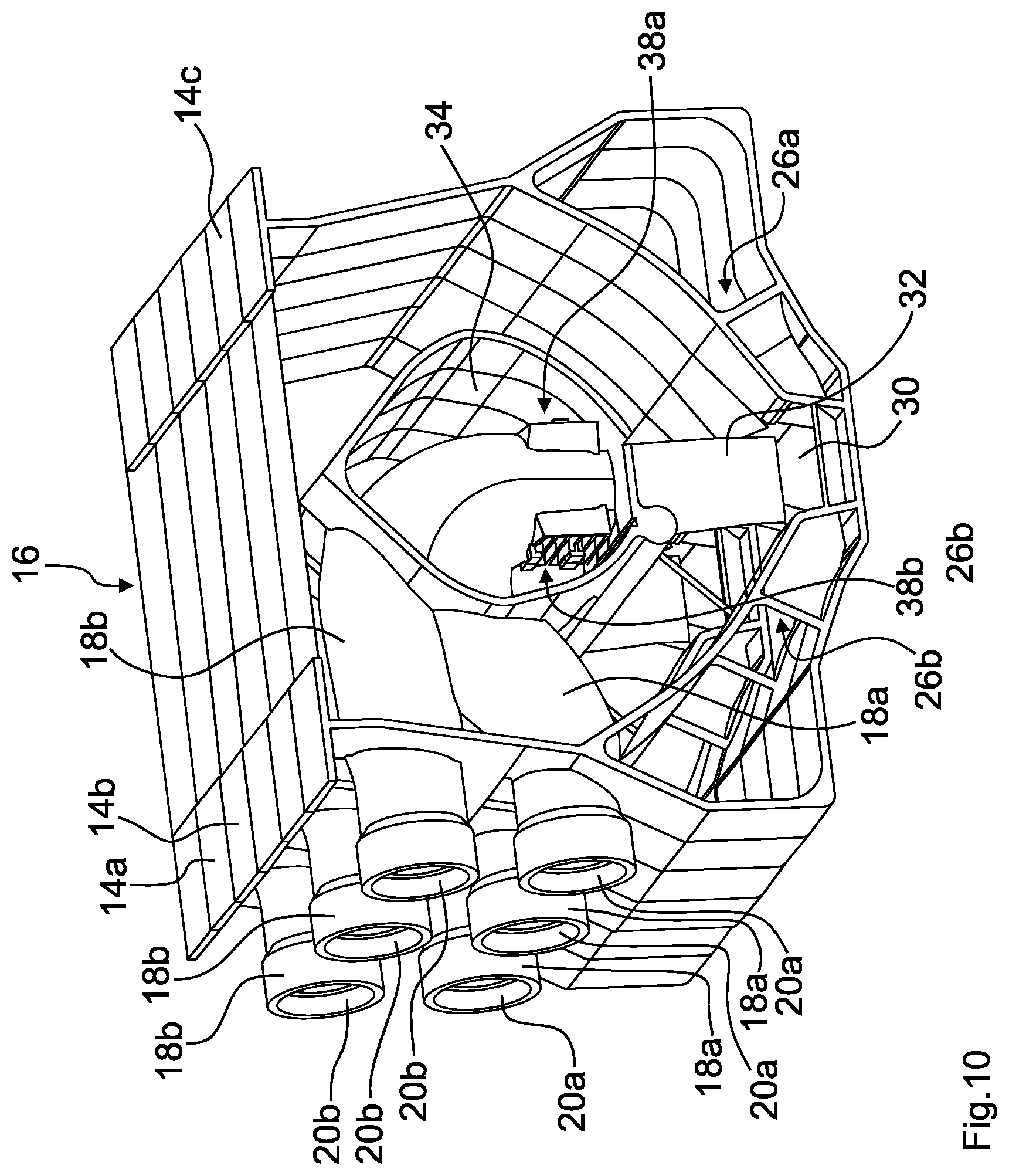 Patent US12310281 Figure 10 – Distribution device for granular material