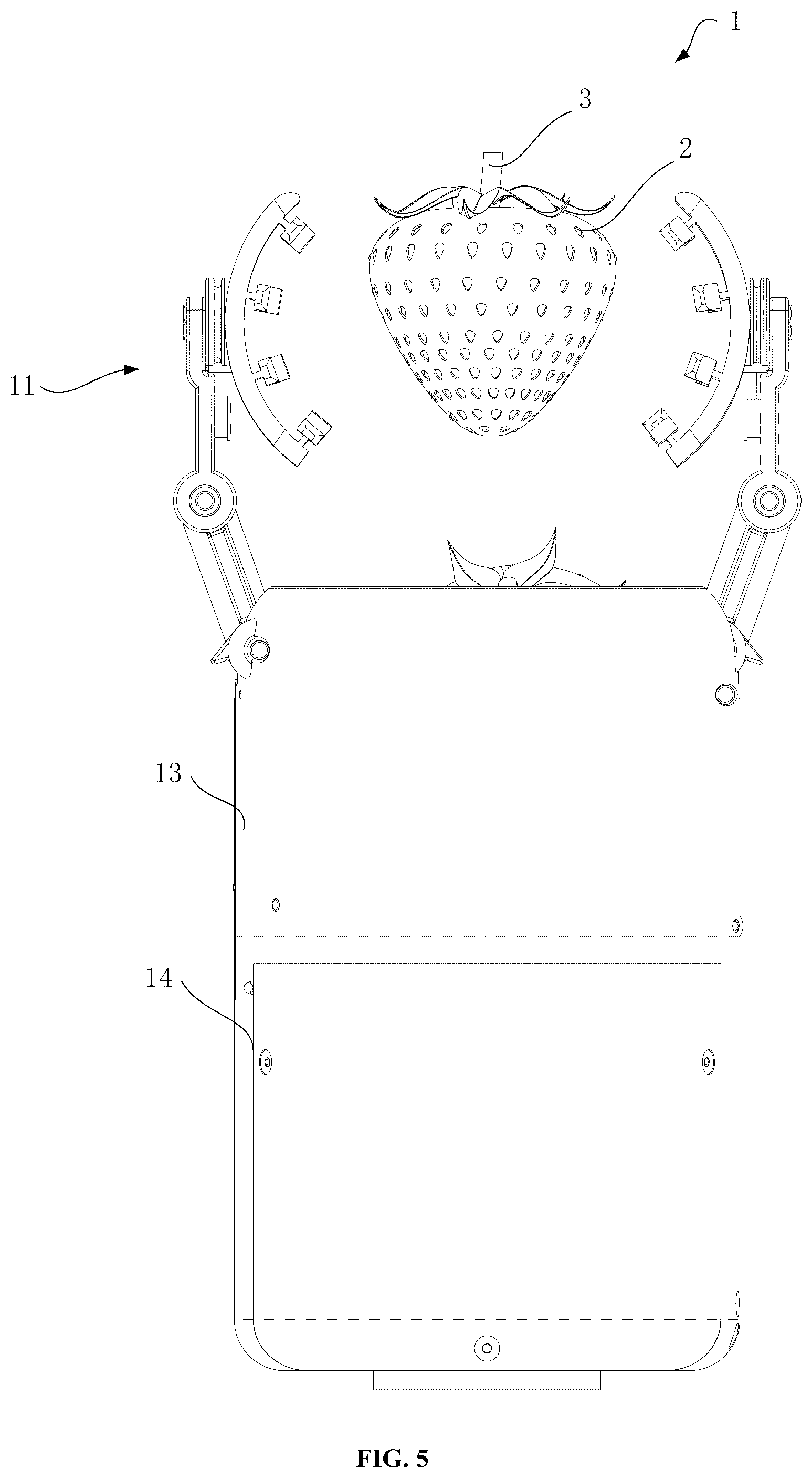 Patent US12310288 Figure 5 – Harvesting method of snap-off picking gripper, and snap-off harvesting gripper