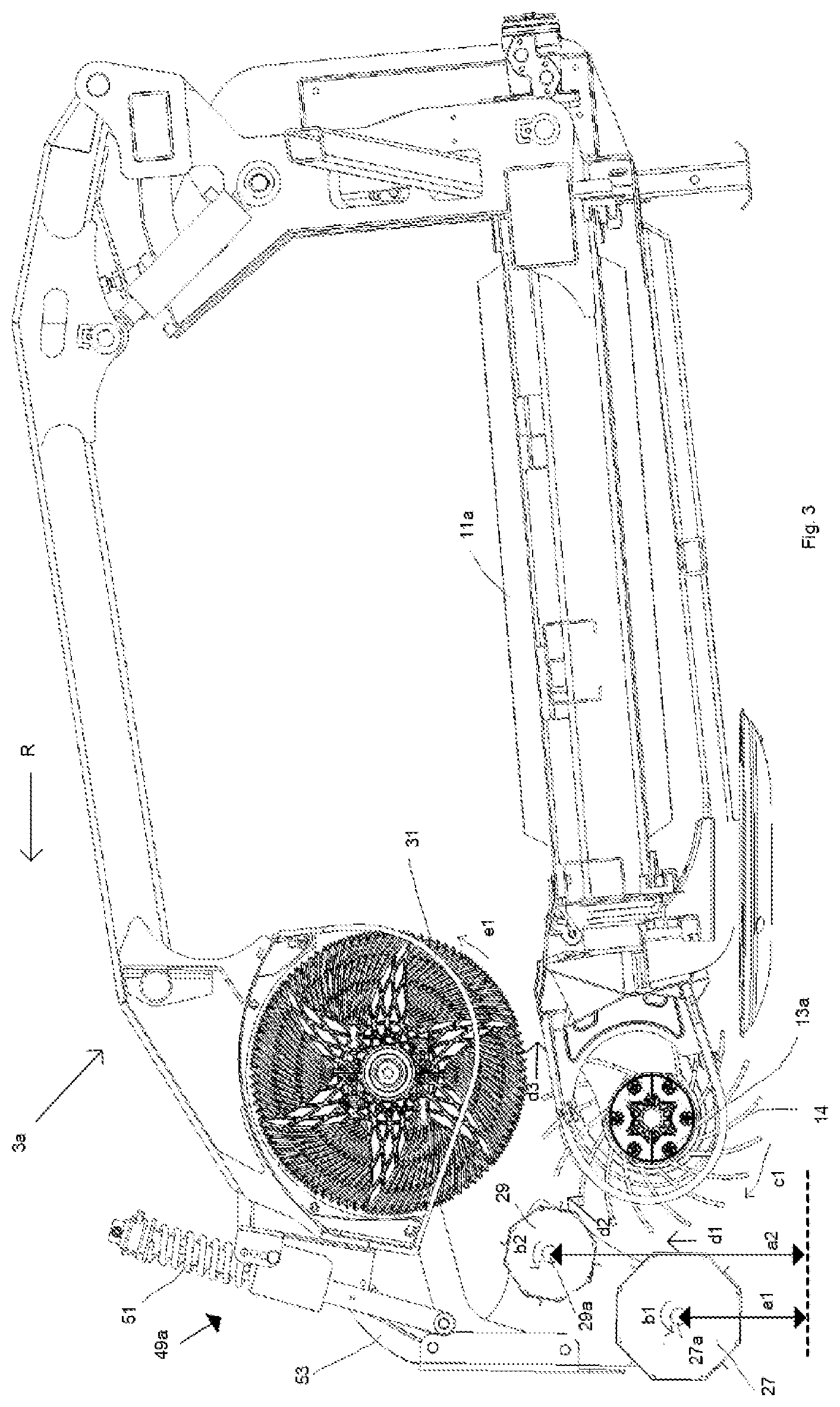 Patent US12310290 Figure 3 – Moveable device for picking up a product from the land