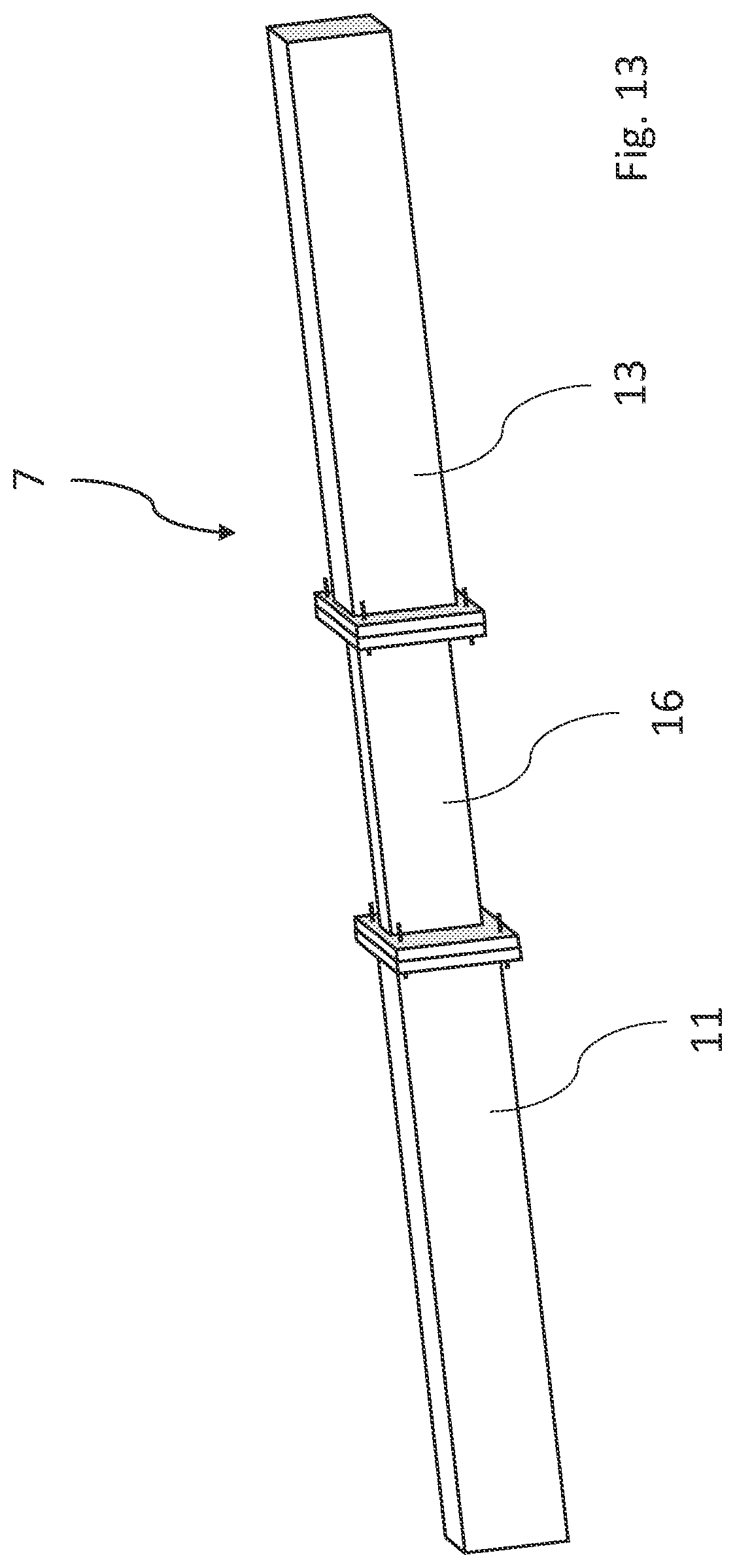 Patent US12310296 Figure 9 – Articulated boom, machine, method for manufacturing a connecting piece for an articulated boom and use of an articulated boom