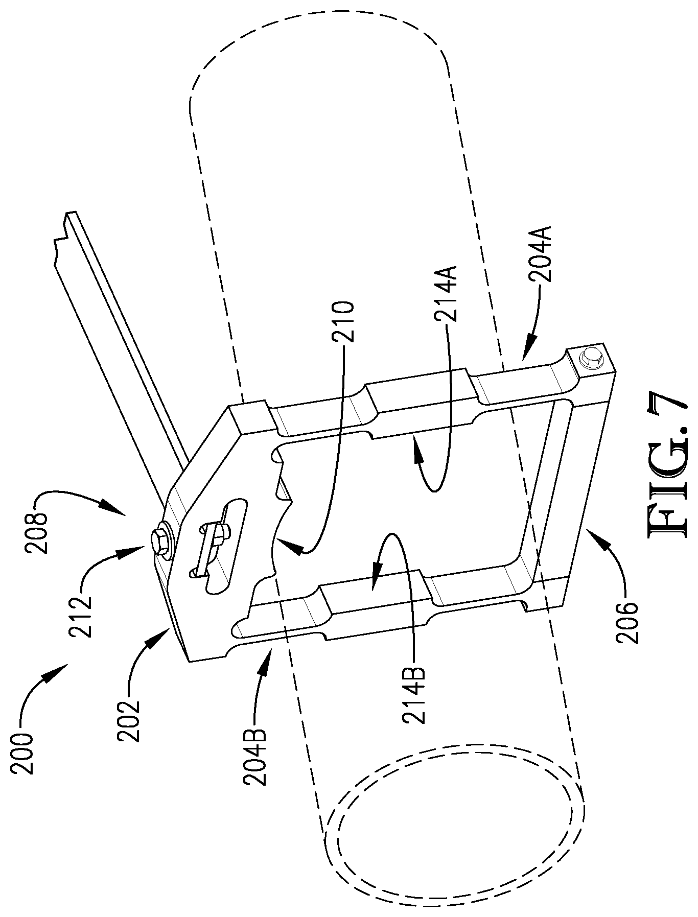 Patent US12310298 Figure 7 – Alignment guide for an alignment system of a mobile irrigation system